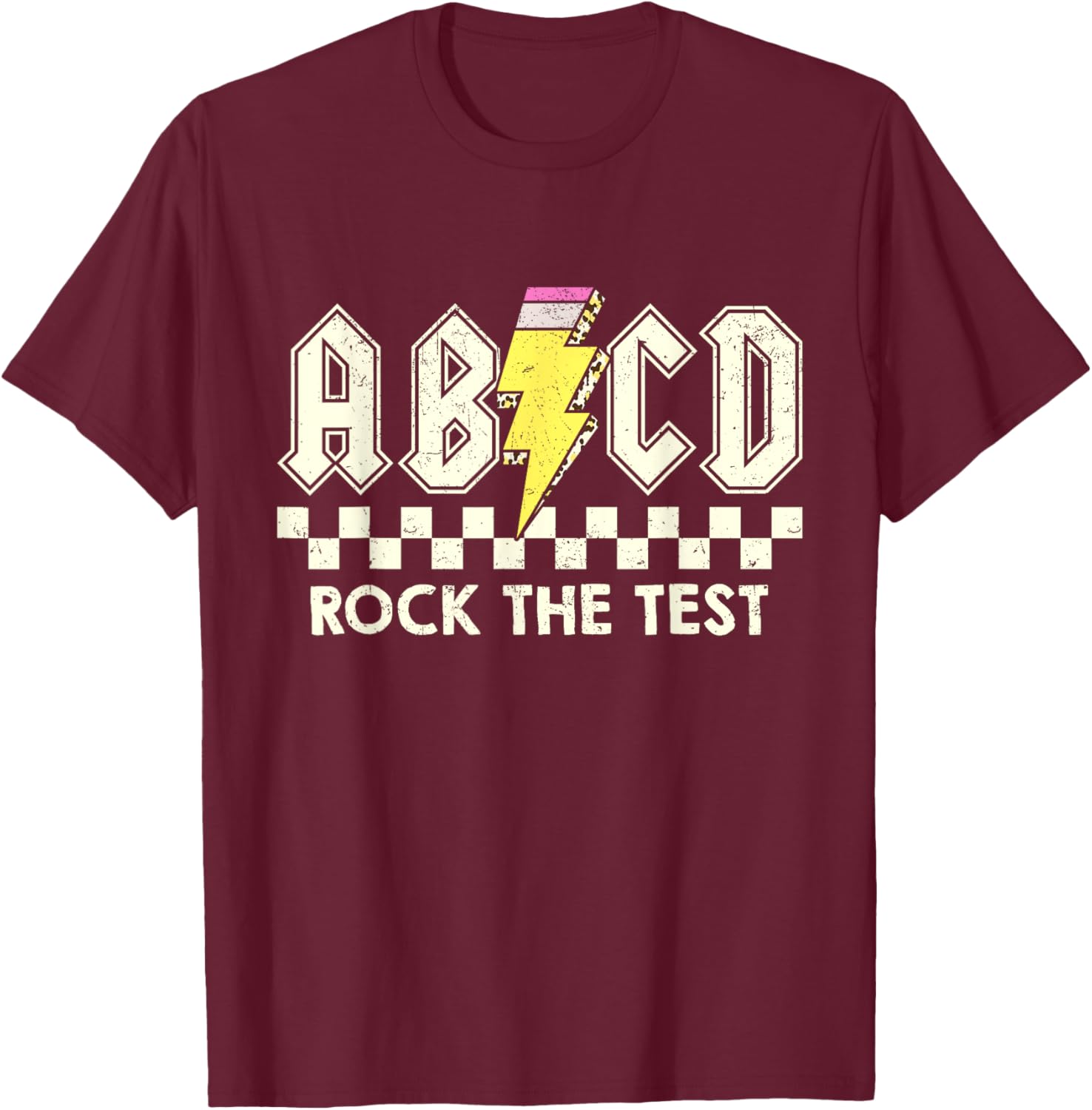 Test Day Teacher Student Testing Day ABCD Rock The Test T-Shirt