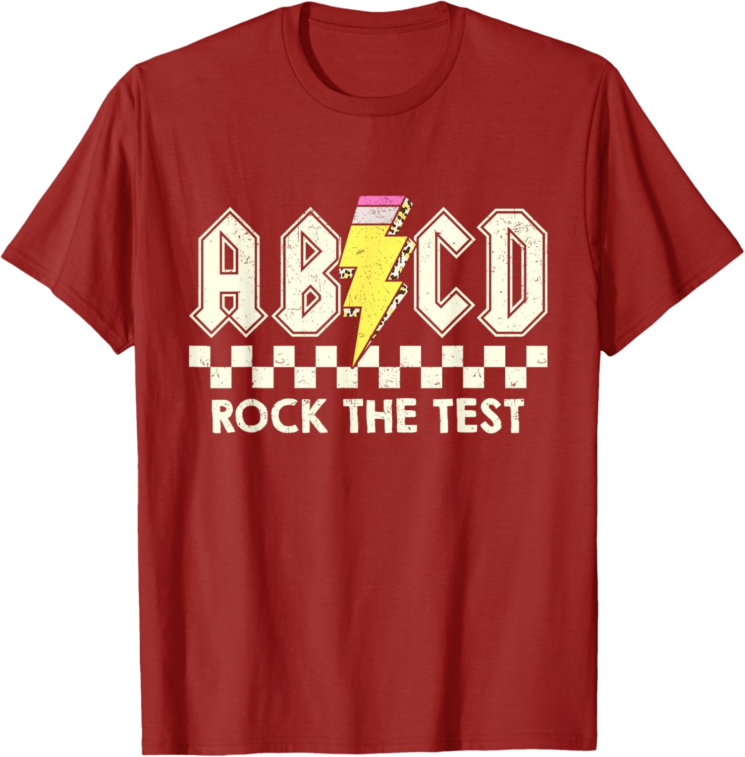 Test Day Teacher Student Testing Day ABCD Rock The Test T-Shirt