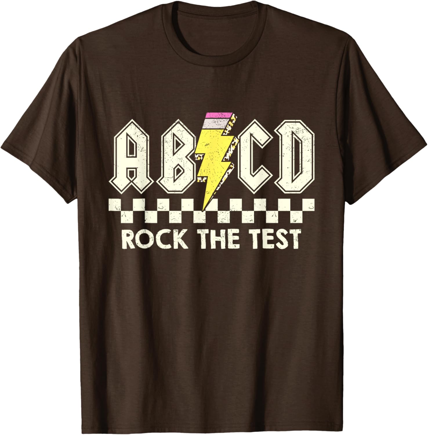 Test Day Teacher Student Testing Day ABCD Rock The Test T-Shirt