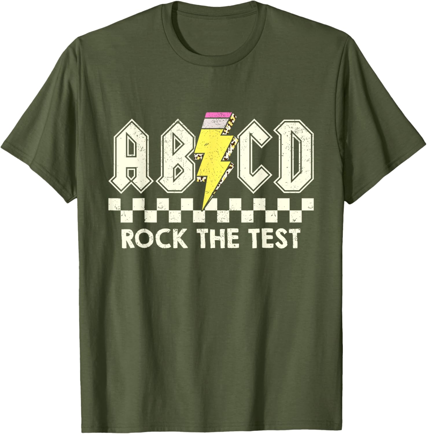 Test Day Teacher Student Testing Day ABCD Rock The Test T-Shirt