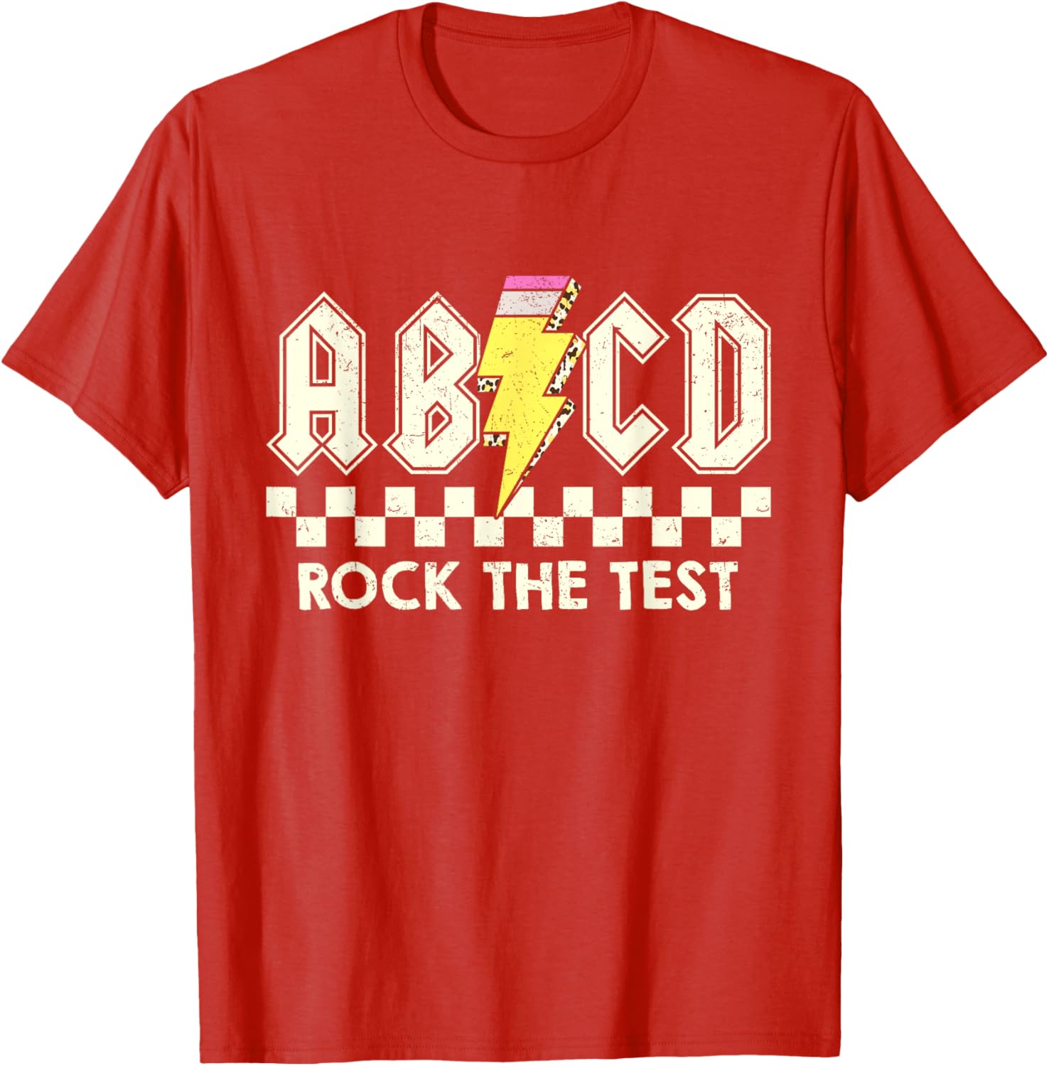 Test Day Teacher Student Testing Day ABCD Rock The Test T-Shirt