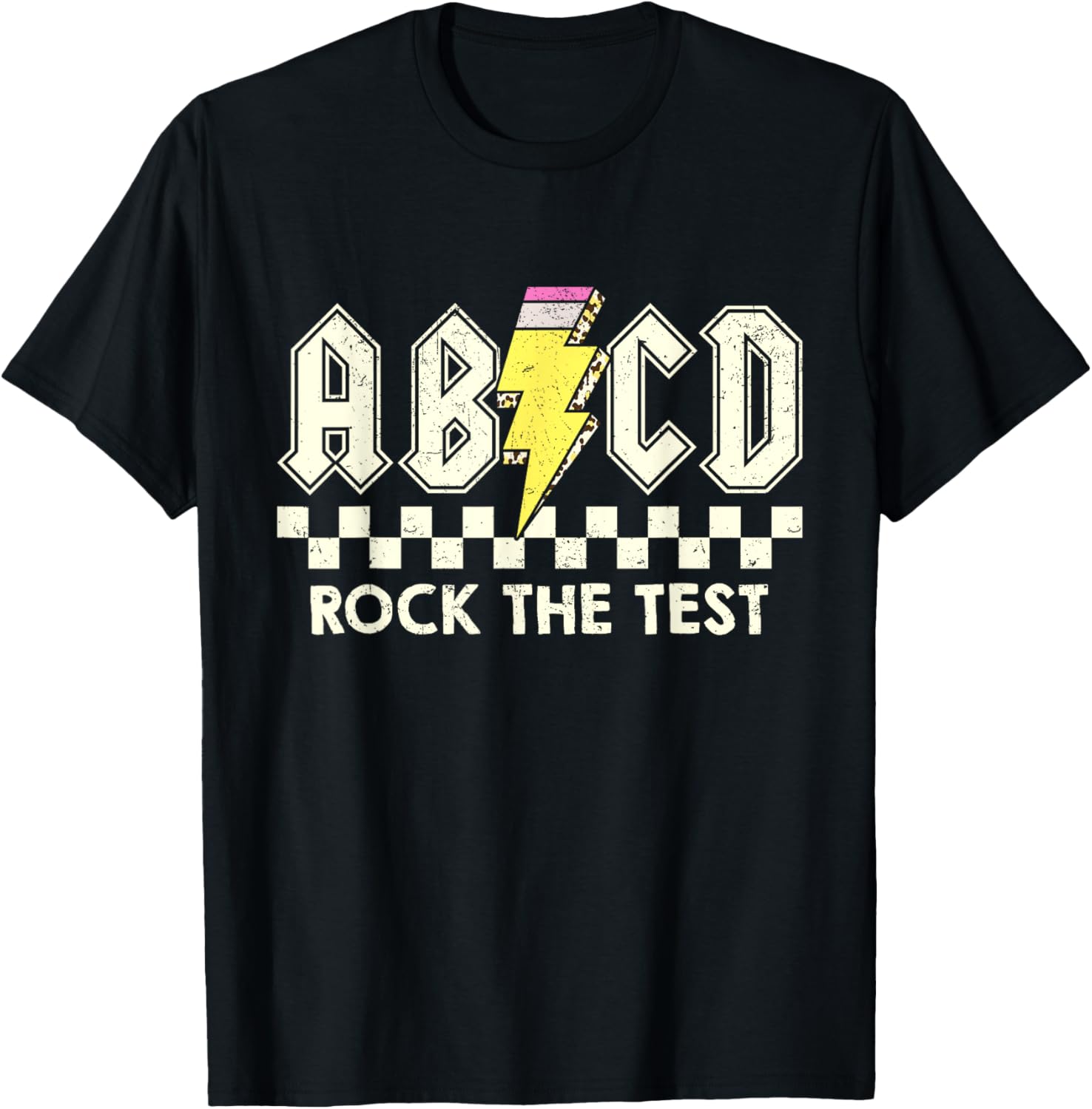 Test Day Teacher Student Testing Day ABCD Rock The Test T-Shirt