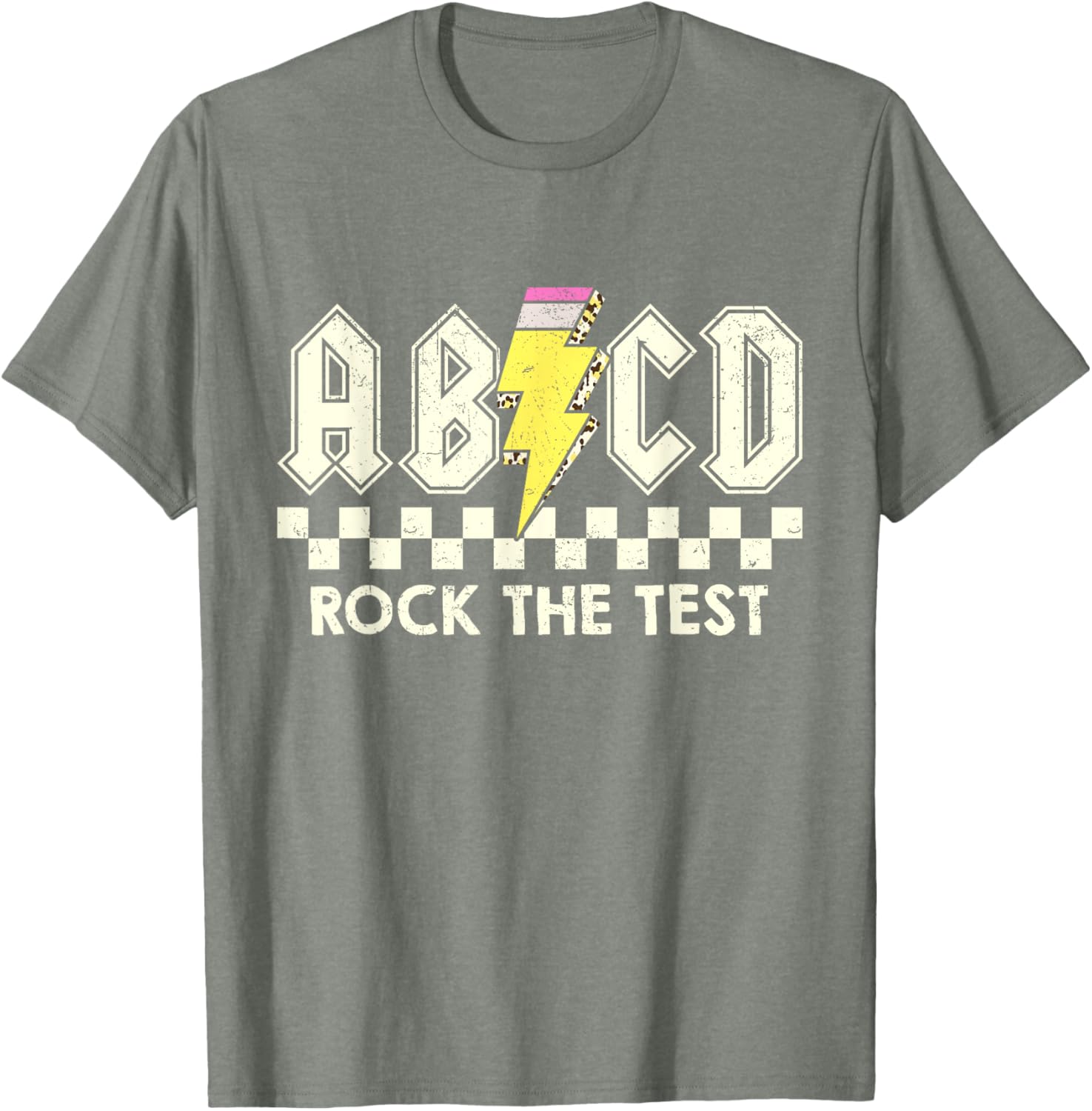 Test Day Teacher Student Testing Day ABCD Rock The Test T-Shirt