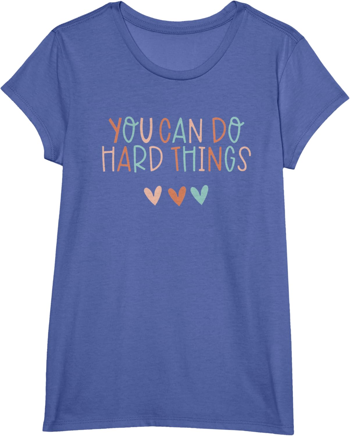 Test Day Teacher You Can Do Hard Things Women Kids T-Shirt, Small, Black