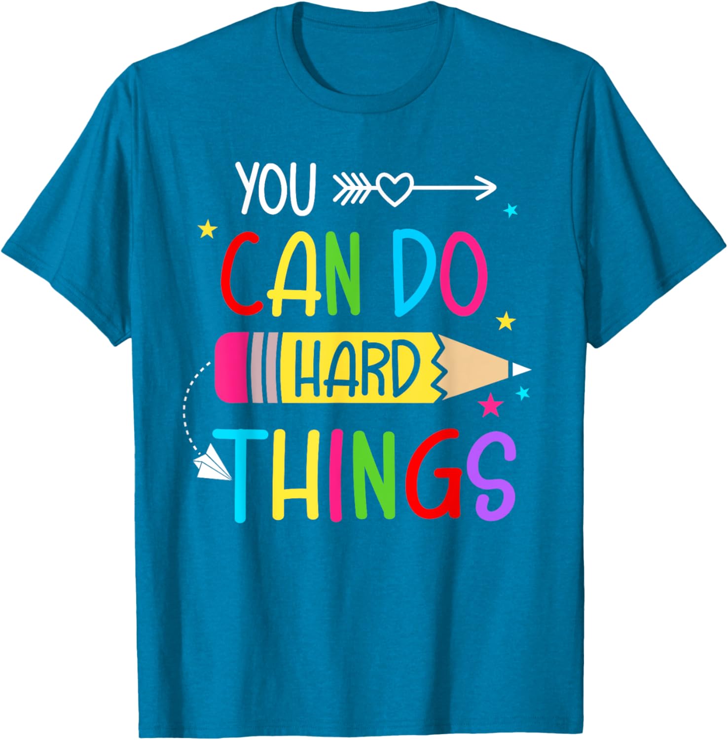 Test Day You Can Do Hard Things Teacher Women Girls Kids T-Shirt
