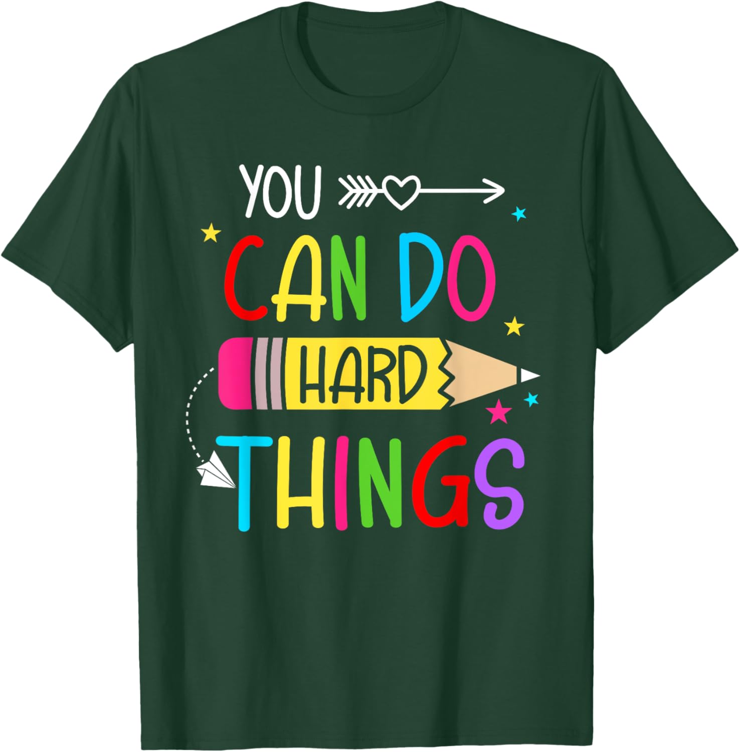 Test Day You Can Do Hard Things Teacher Women Girls Kids T-Shirt