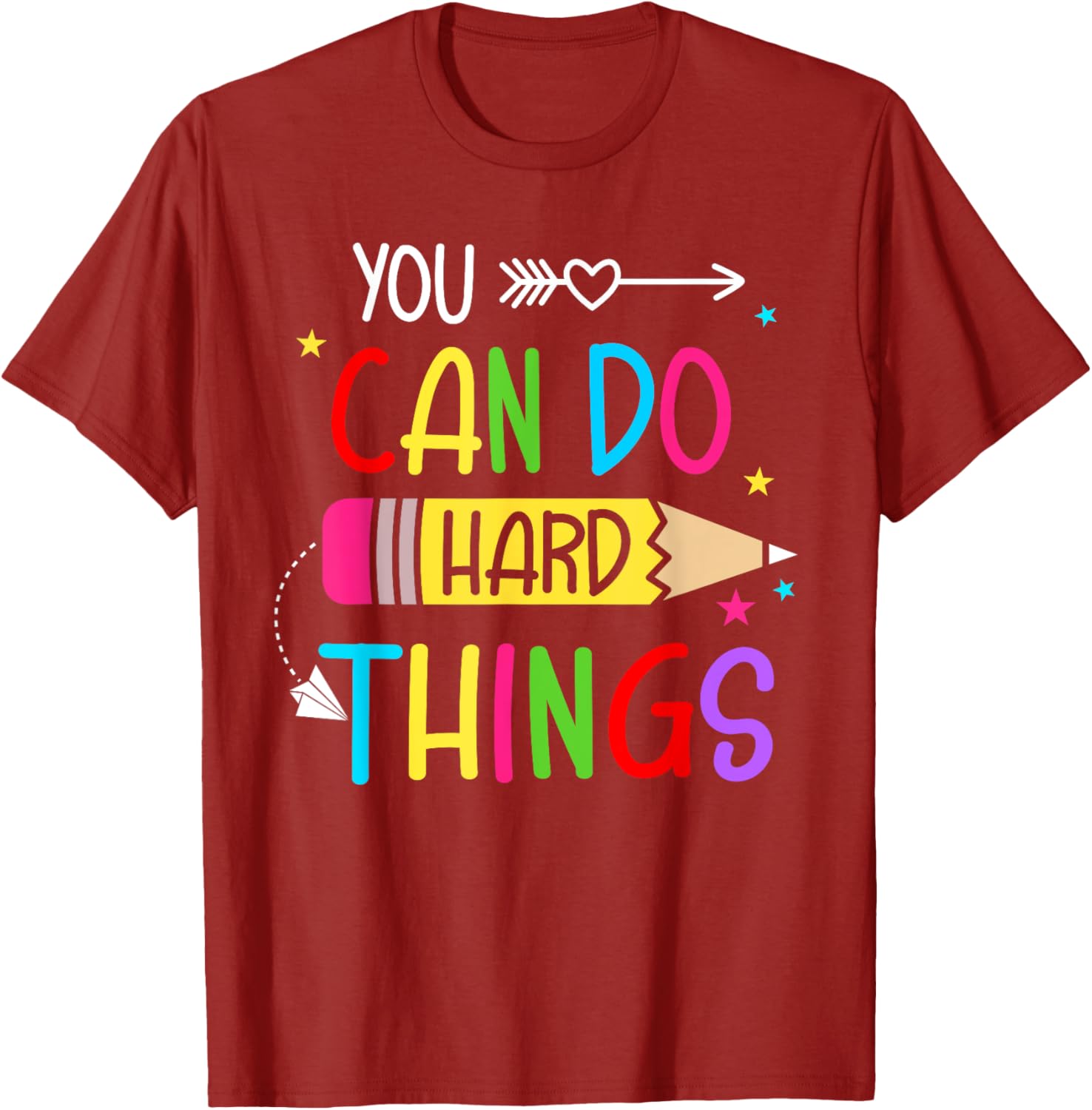 Test Day You Can Do Hard Things Teacher Women Girls Kids T-Shirt