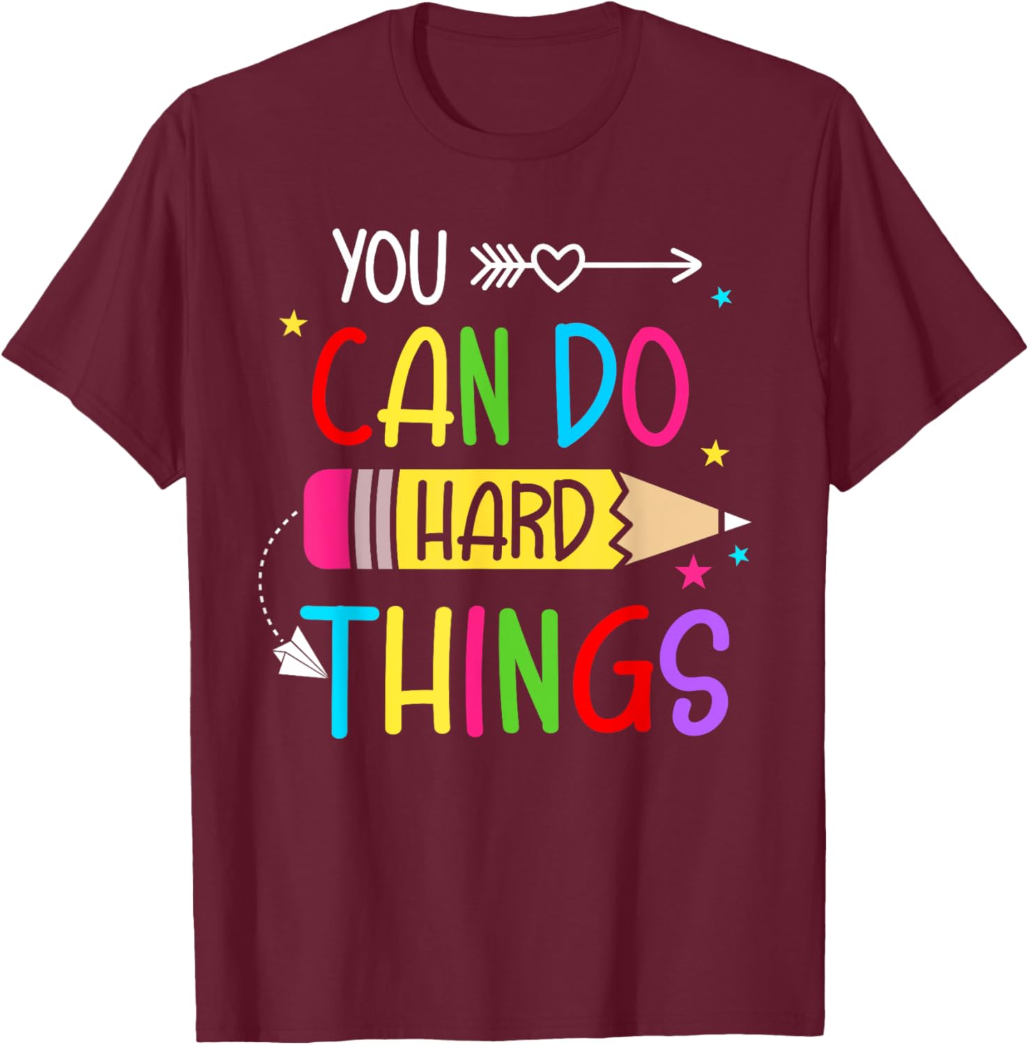 Test Day You Can Do Hard Things Teacher Women Girls Kids T-Shirt
