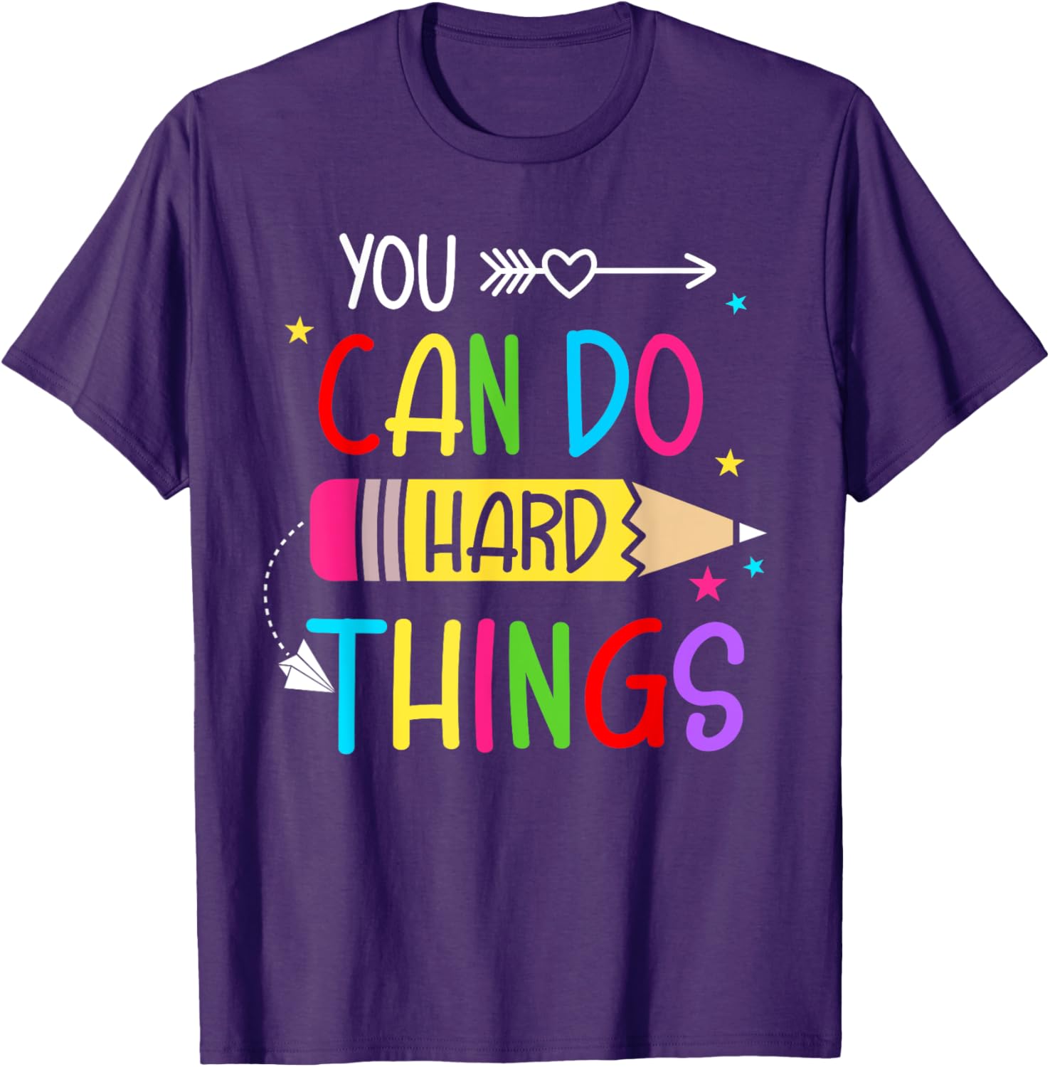 Test Day You Can Do Hard Things Teacher Women Girls Kids T-Shirt