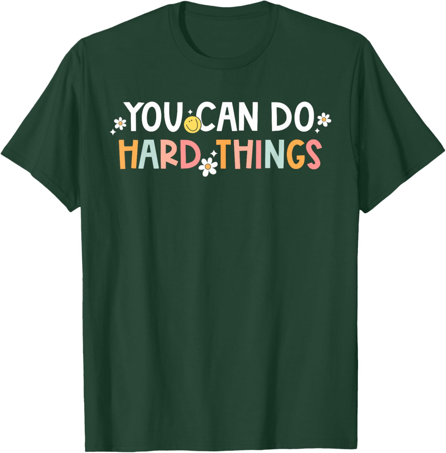 Test Day You Can Do Hard Things Teacher Women Girls Kids T-Shirt