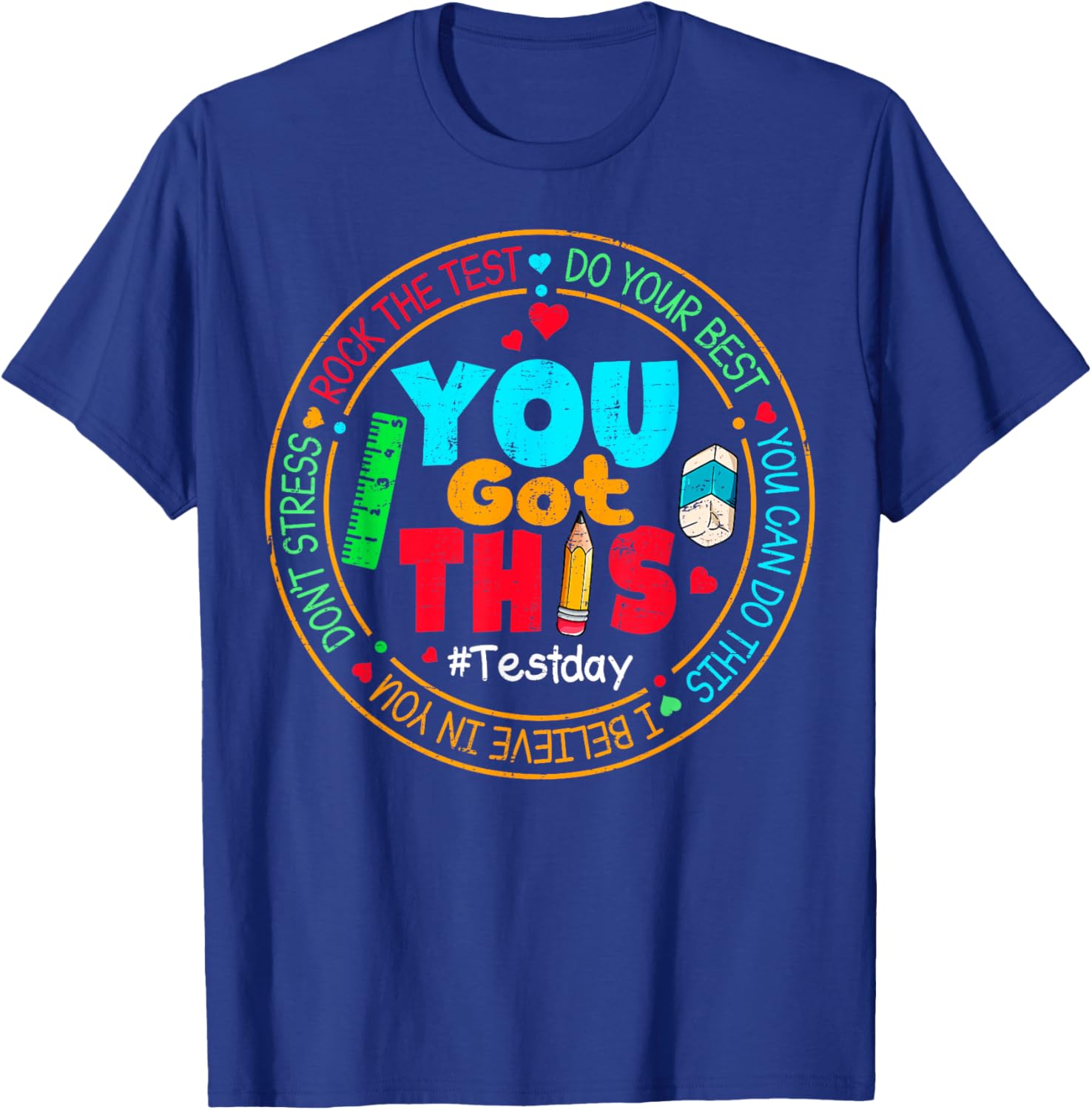 Test Day You Got This Rock The Test Teacher Testing Day T-Shirt