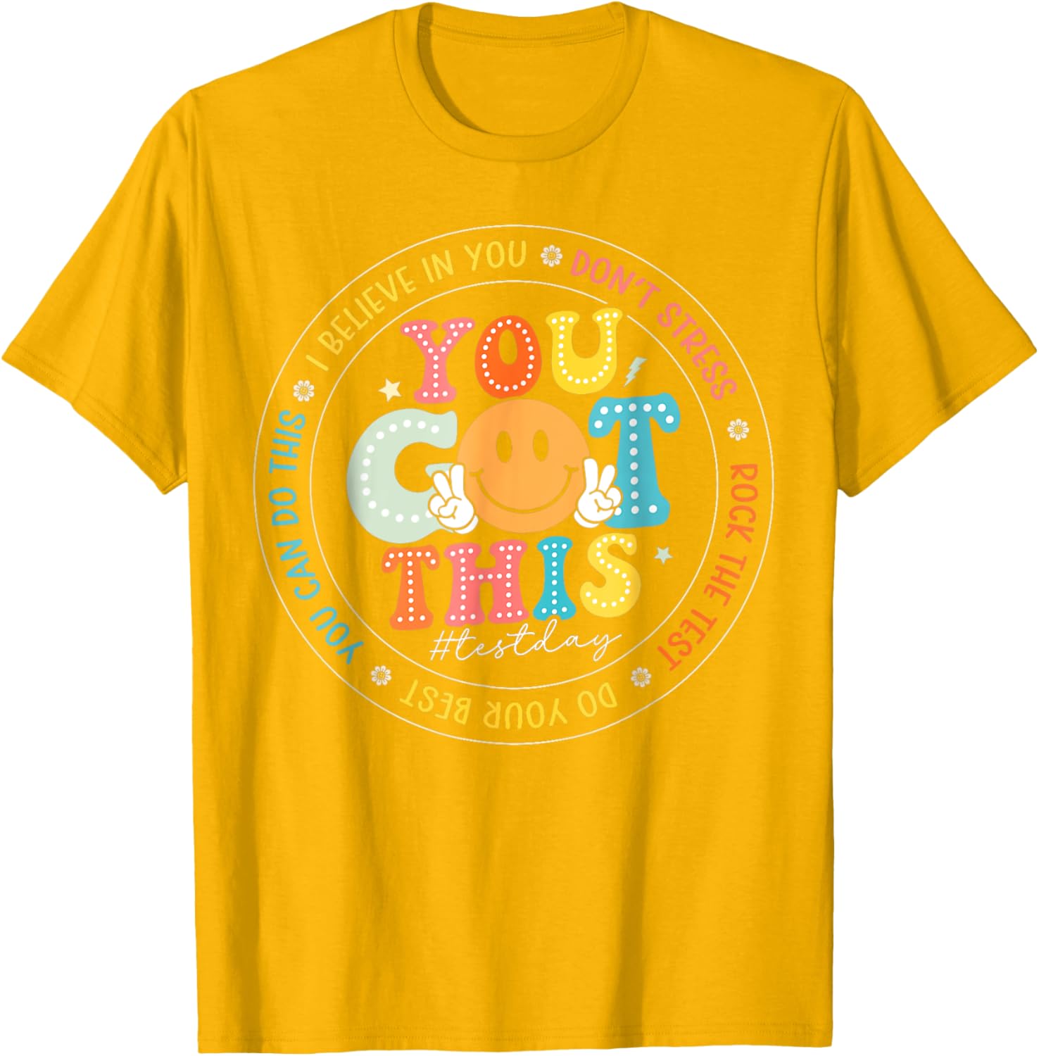 Test Day You Got This Rock The Test Teacher Testing Day T-Shirt