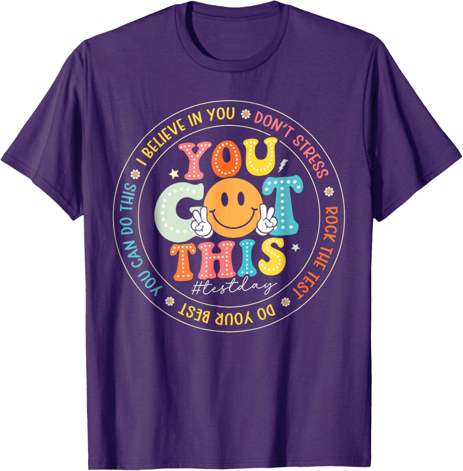 Test Day You Got This Rock The Test Teacher Testing Day T-Shirt
