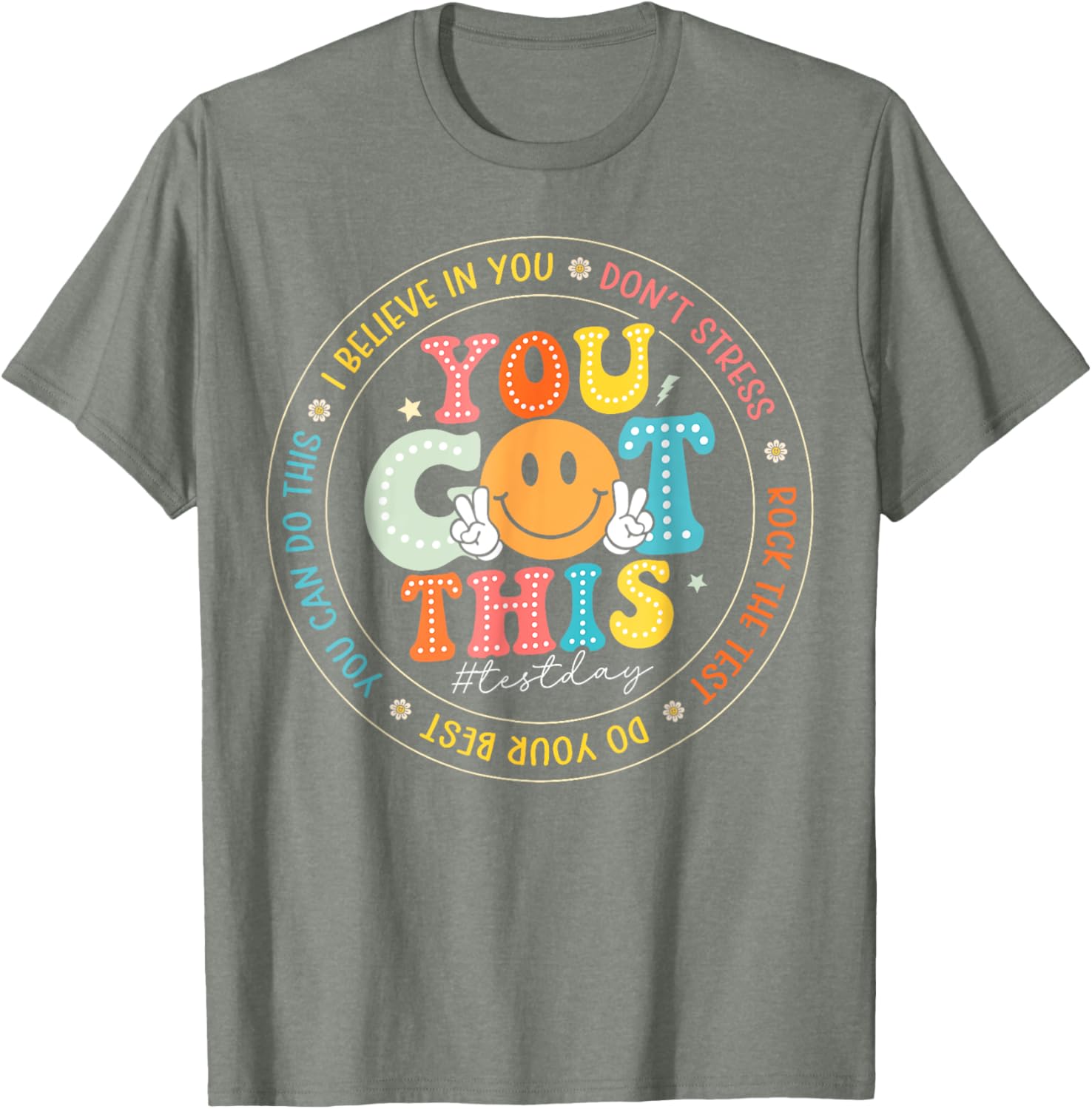 Test Day You Got This Rock The Test Teacher Testing Day T-Shirt