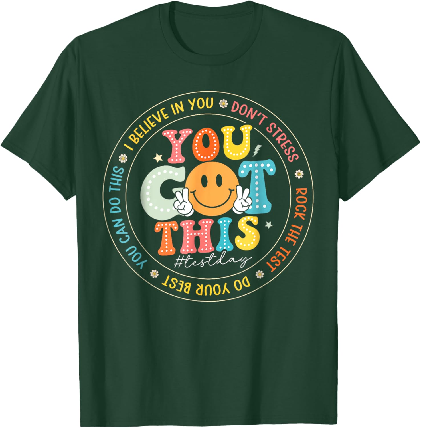 Test Day You Got This Rock The Test Teacher Testing Day T-Shirt