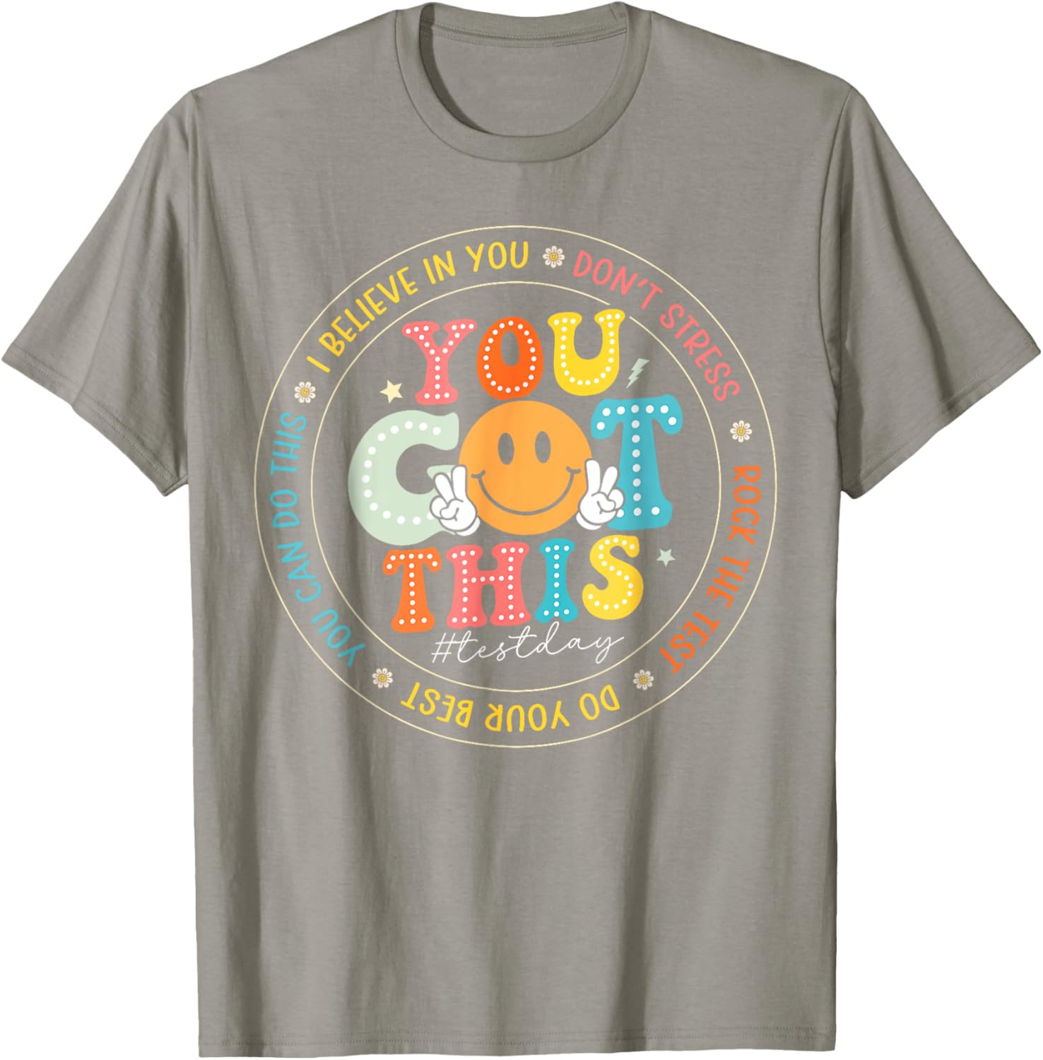 Test Day You Got This Rock The Test Teacher Testing Day T-Shirt