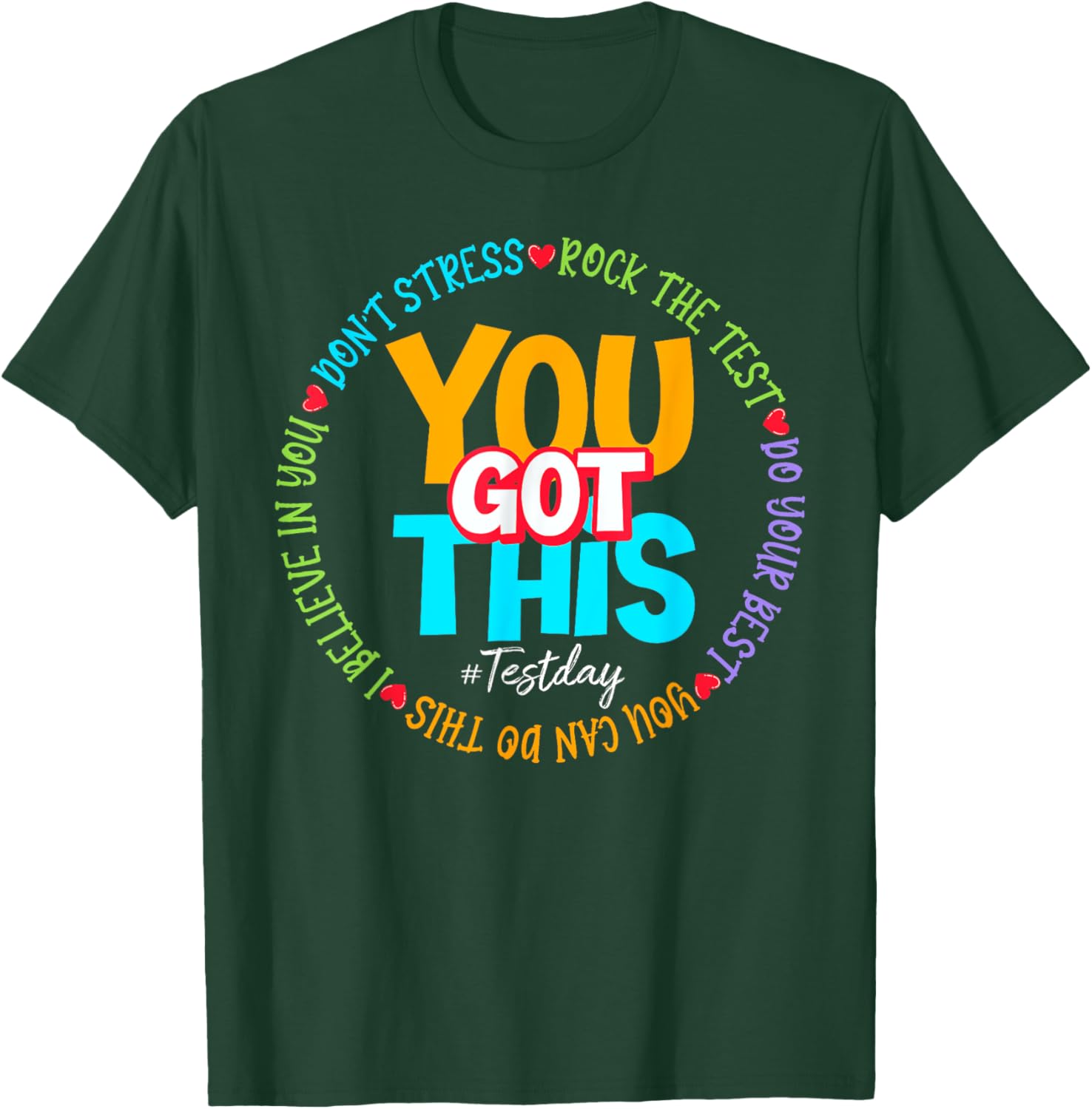 Test Day You Got This Rock The Test Teacher Testing Day T-Shirt
