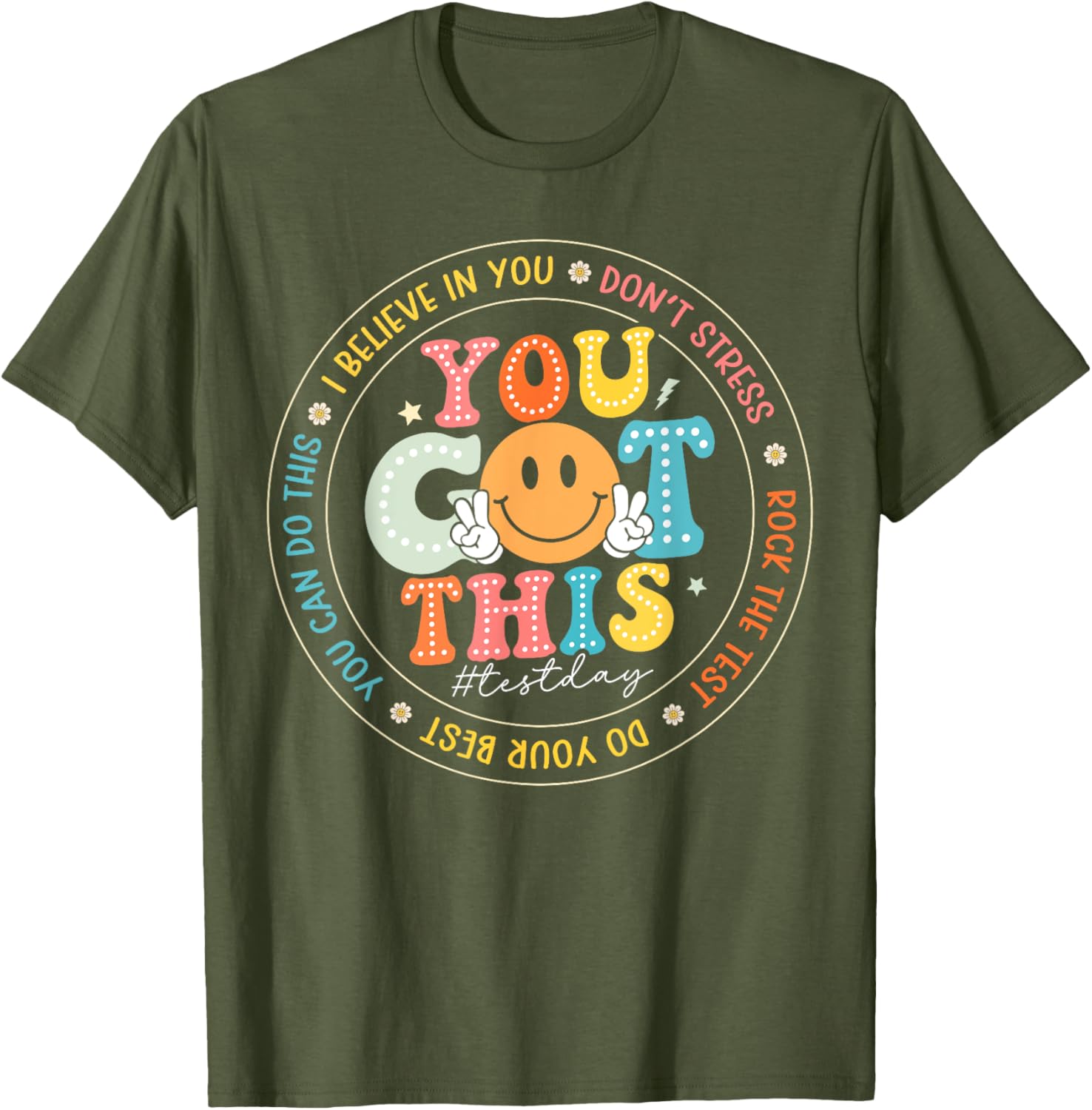 Test Day You Got This Rock The Test Teacher Testing Day T-Shirt
