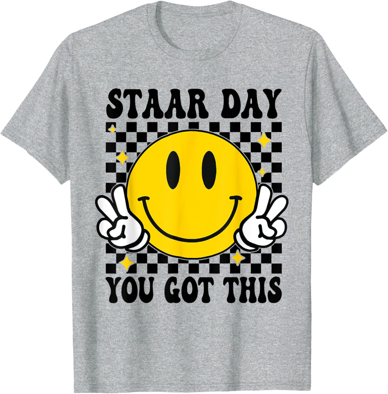 Test Staar Day You Got This Teacher Retro Groovy Testing Day T-Shirt