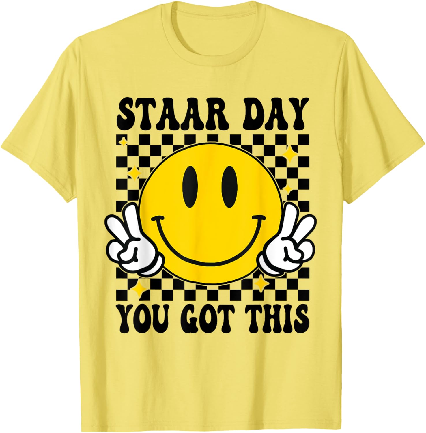 Test Staar Day You Got This Teacher Retro Groovy Testing Day T-Shirt