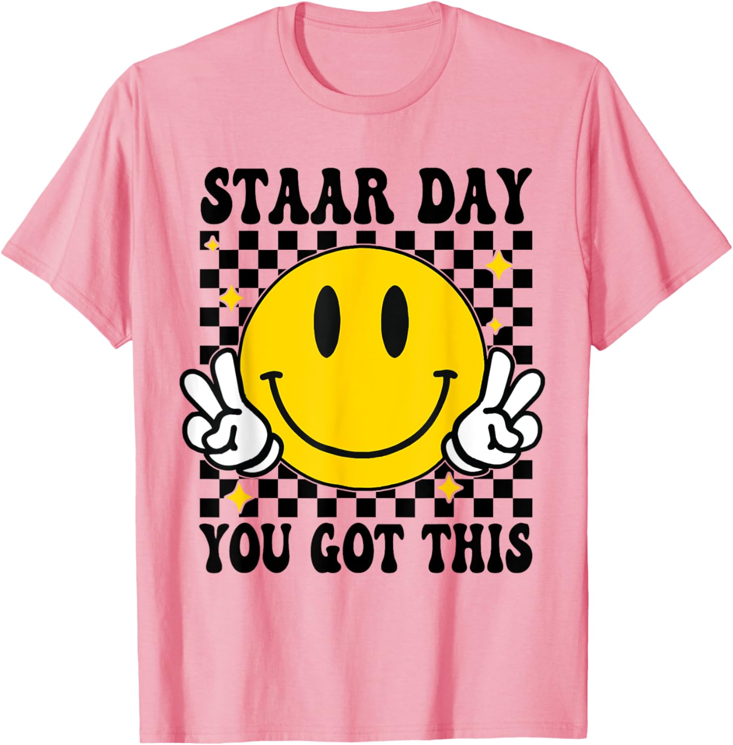 Test Staar Day You Got This Teacher Retro Groovy Testing Day T-Shirt
