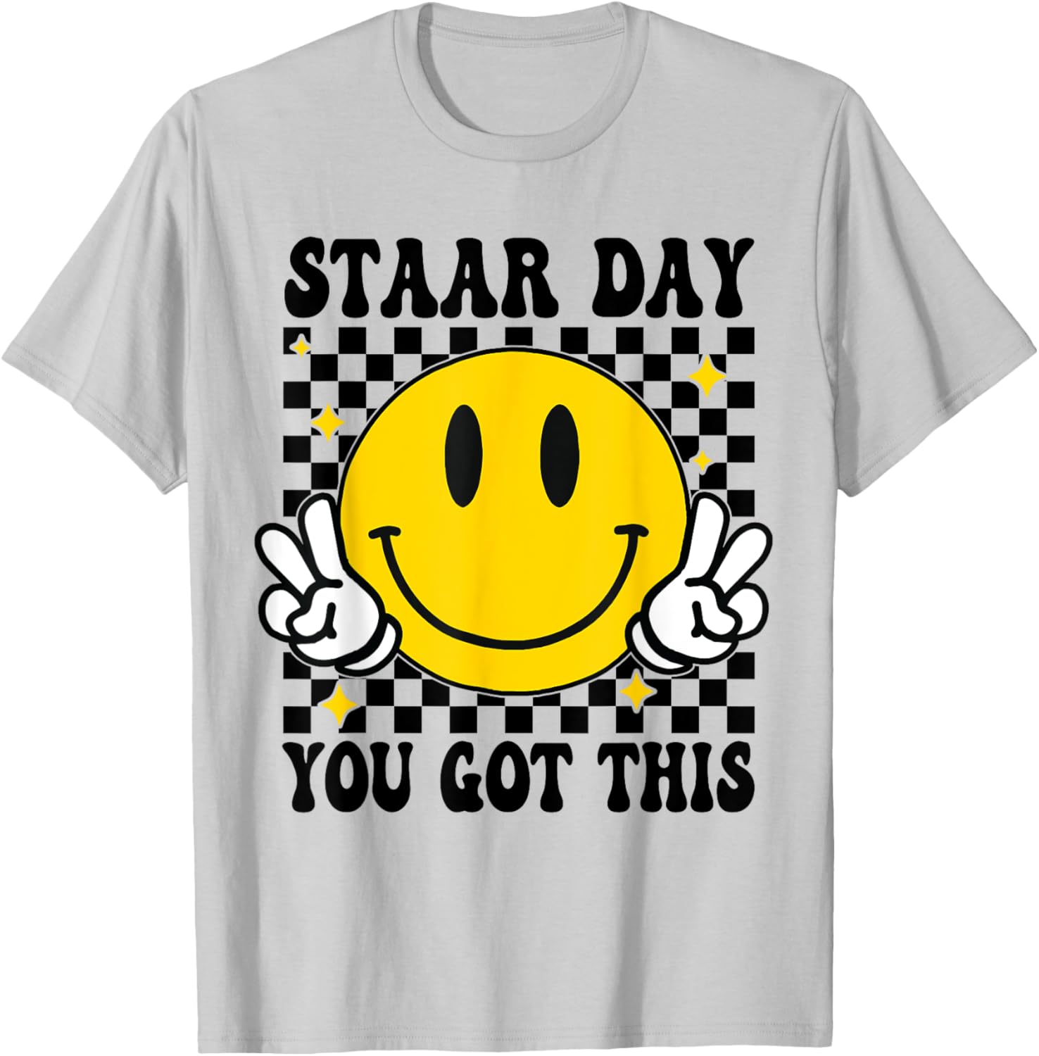 Test Staar Day You Got This Teacher Retro Groovy Testing Day T-Shirt