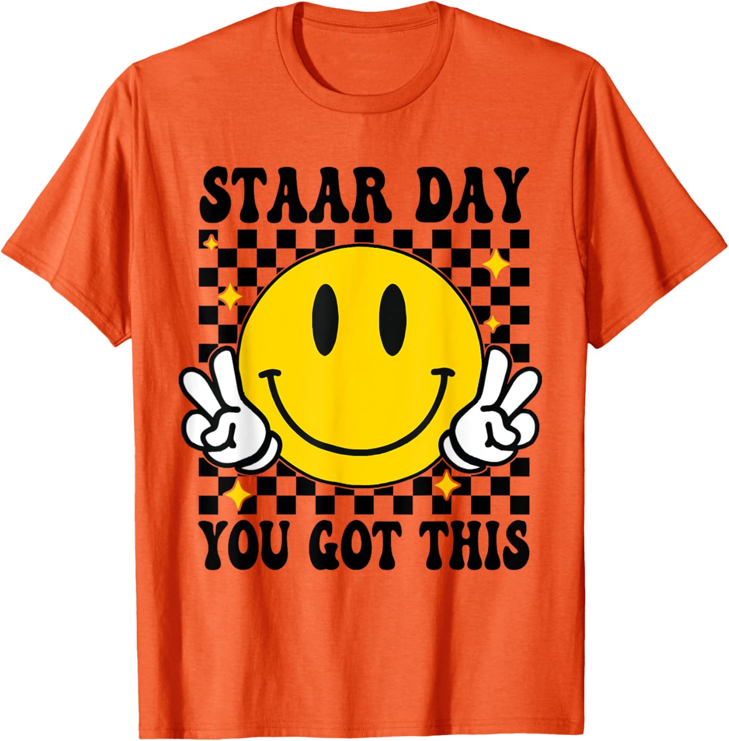 Test Staar Day You Got This Teacher Retro Groovy Testing Day T-Shirt