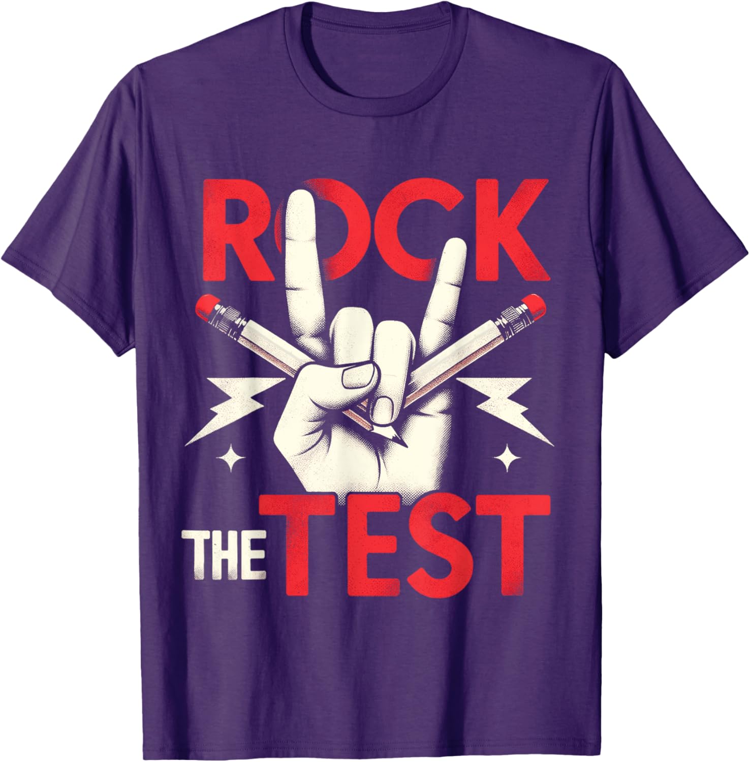 Testing Day Rock The Test Rock Music Teacher Student T-Shirt