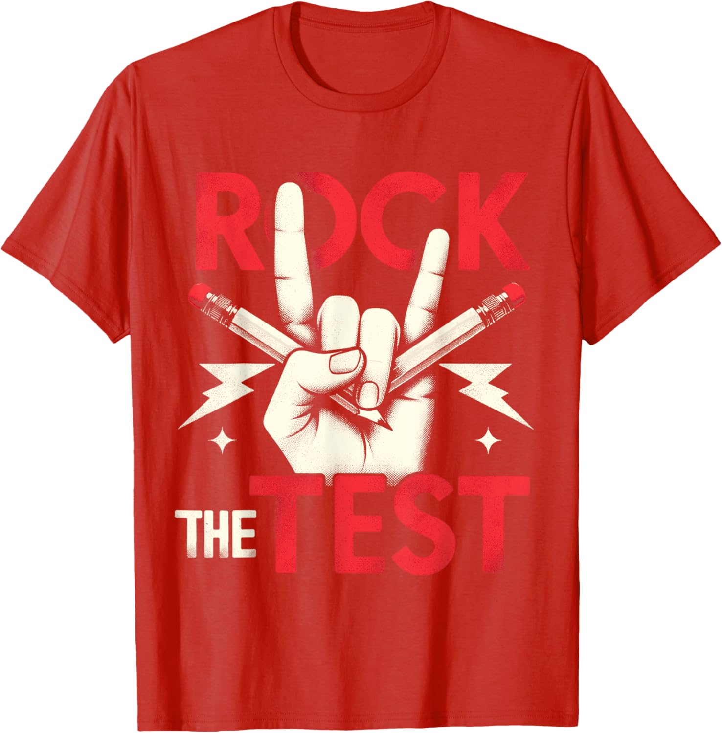 Testing Day Rock The Test Rock Music Teacher Student T-Shirt