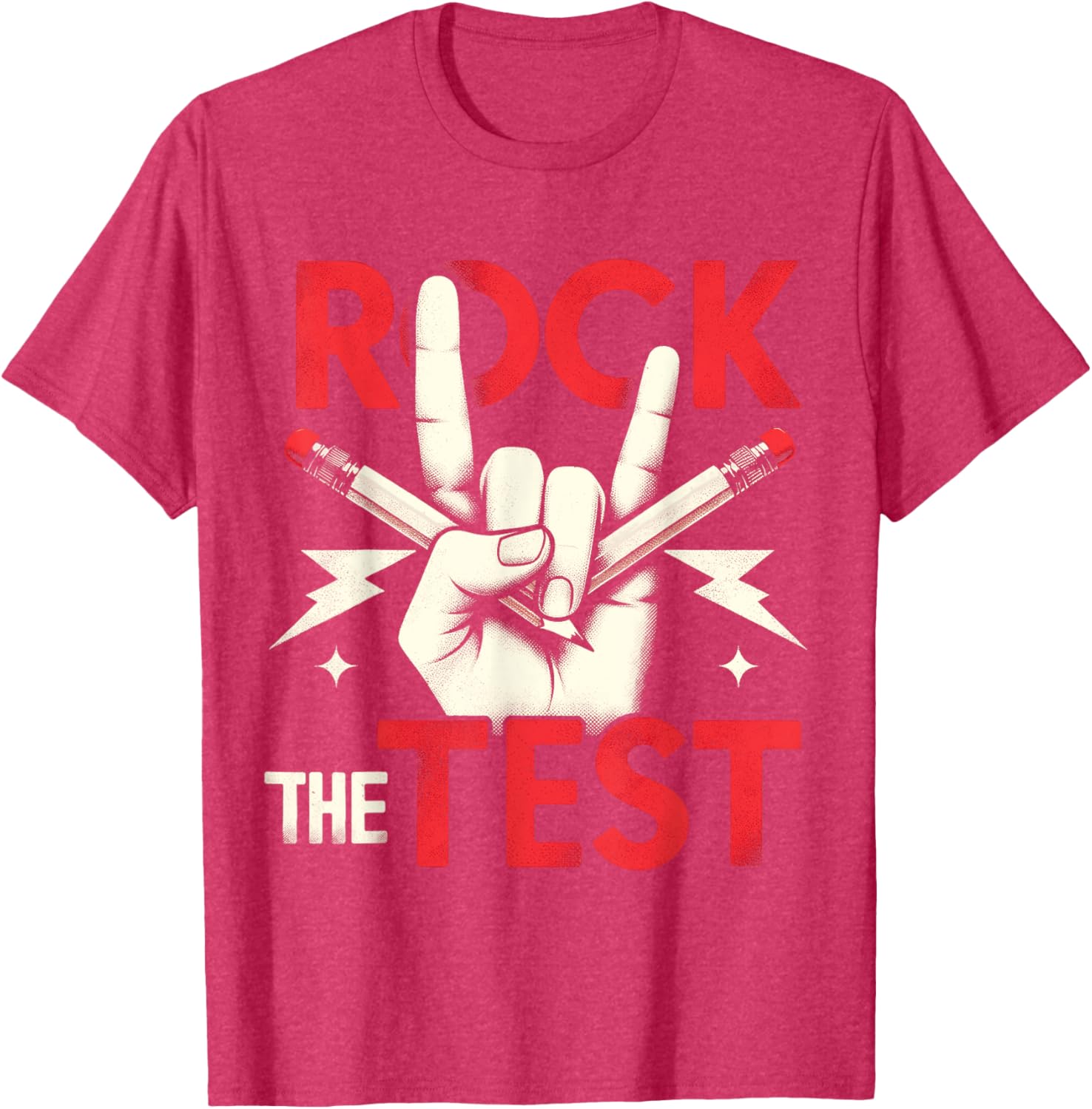 Testing Day Rock The Test Rock Music Teacher Student T-Shirt