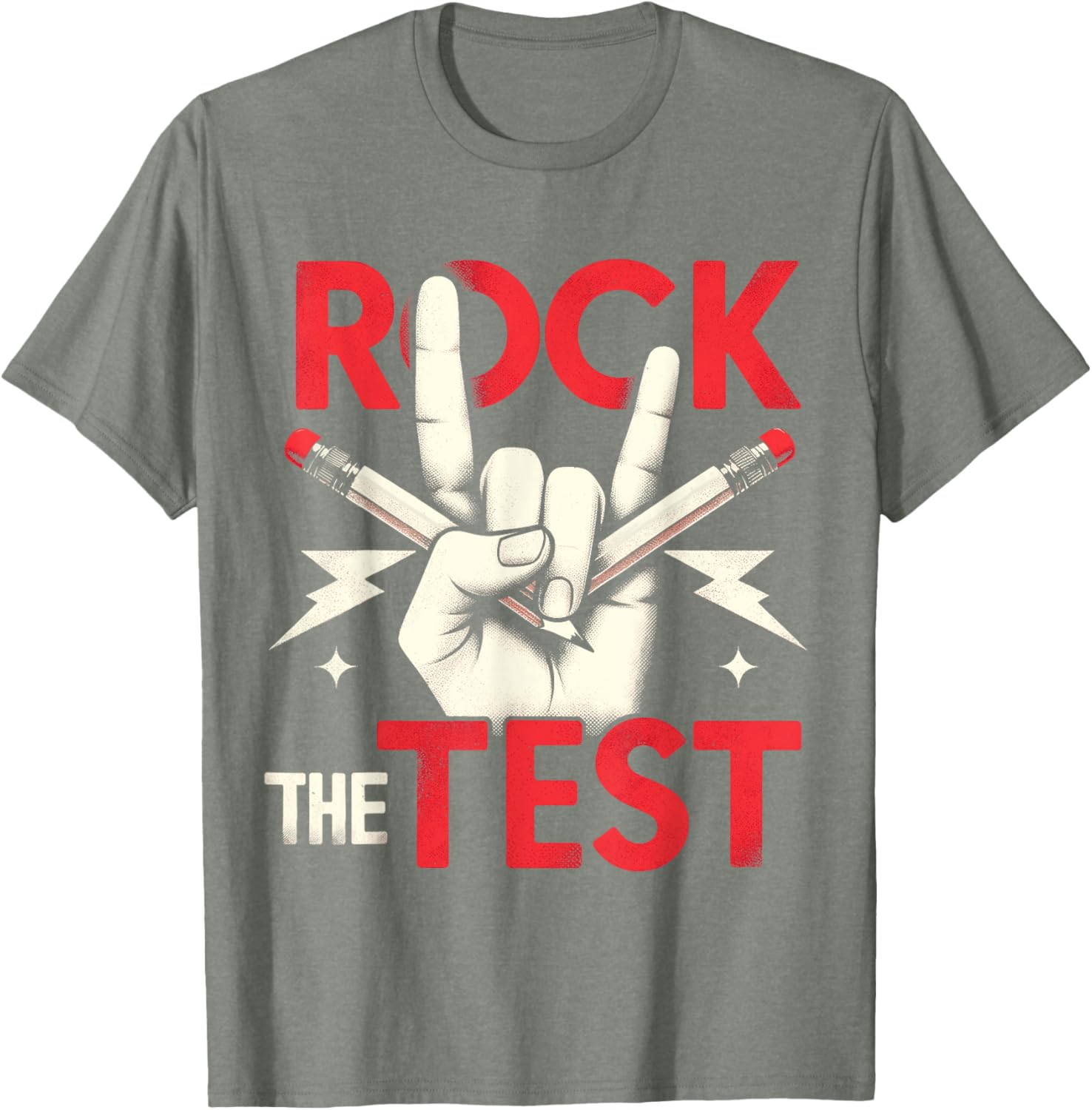 Testing Day Rock The Test Rock Music Teacher Student T-Shirt