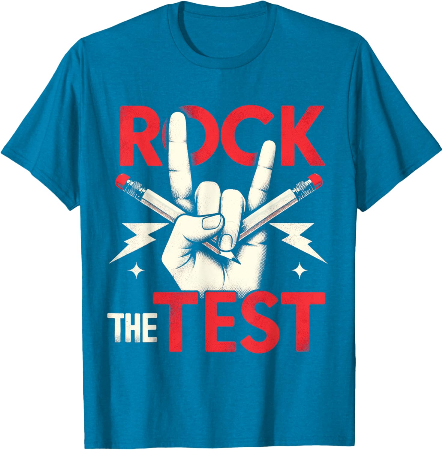 Testing Day Rock The Test Rock Music Teacher Student T-Shirt