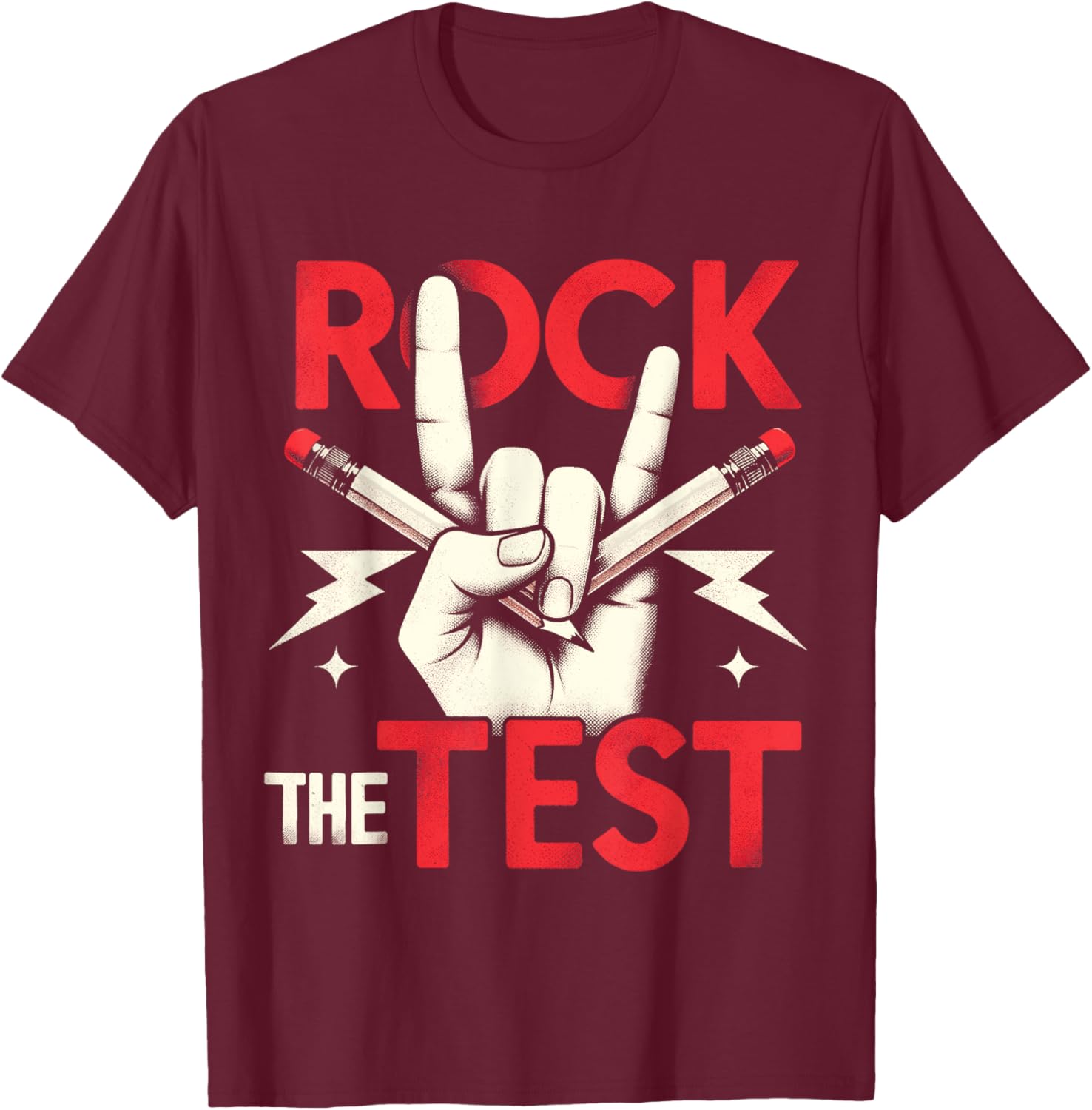 Testing Day Rock The Test Rock Music Teacher Student T-Shirt