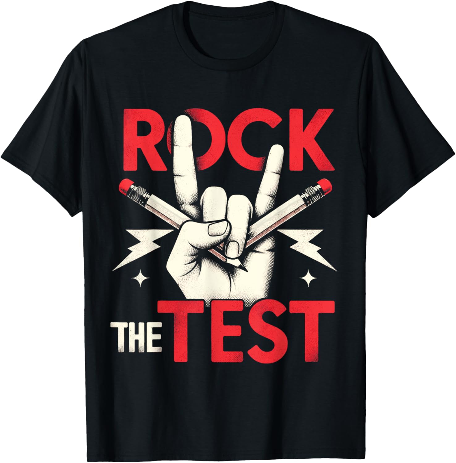 Testing Day Rock The Test Rock Music Teacher Student T-Shirt