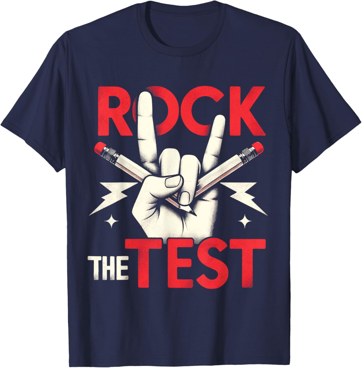 Testing Day Rock The Test Rock Music Teacher Student T-Shirt