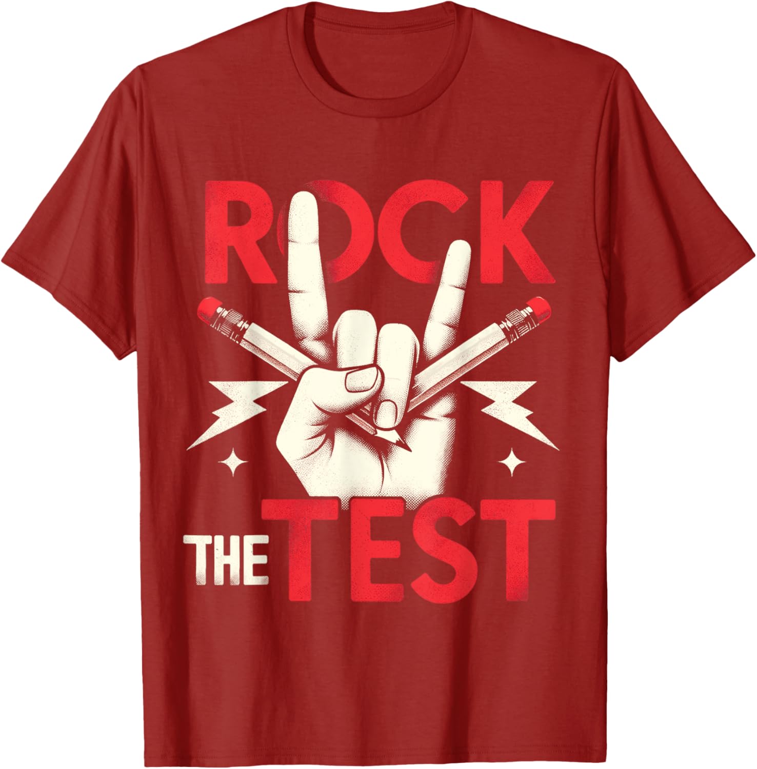 Testing Day Rock The Test Rock Music Teacher Student T-Shirt