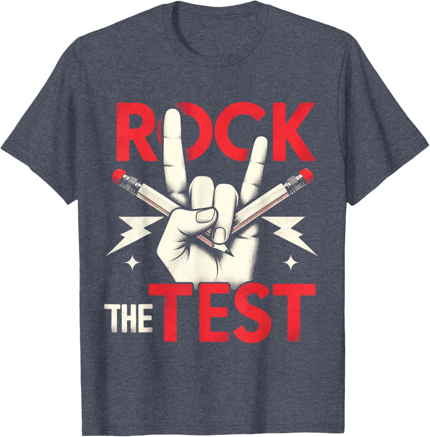 Testing Day Rock The Test Rock Music Teacher Student T-Shirt