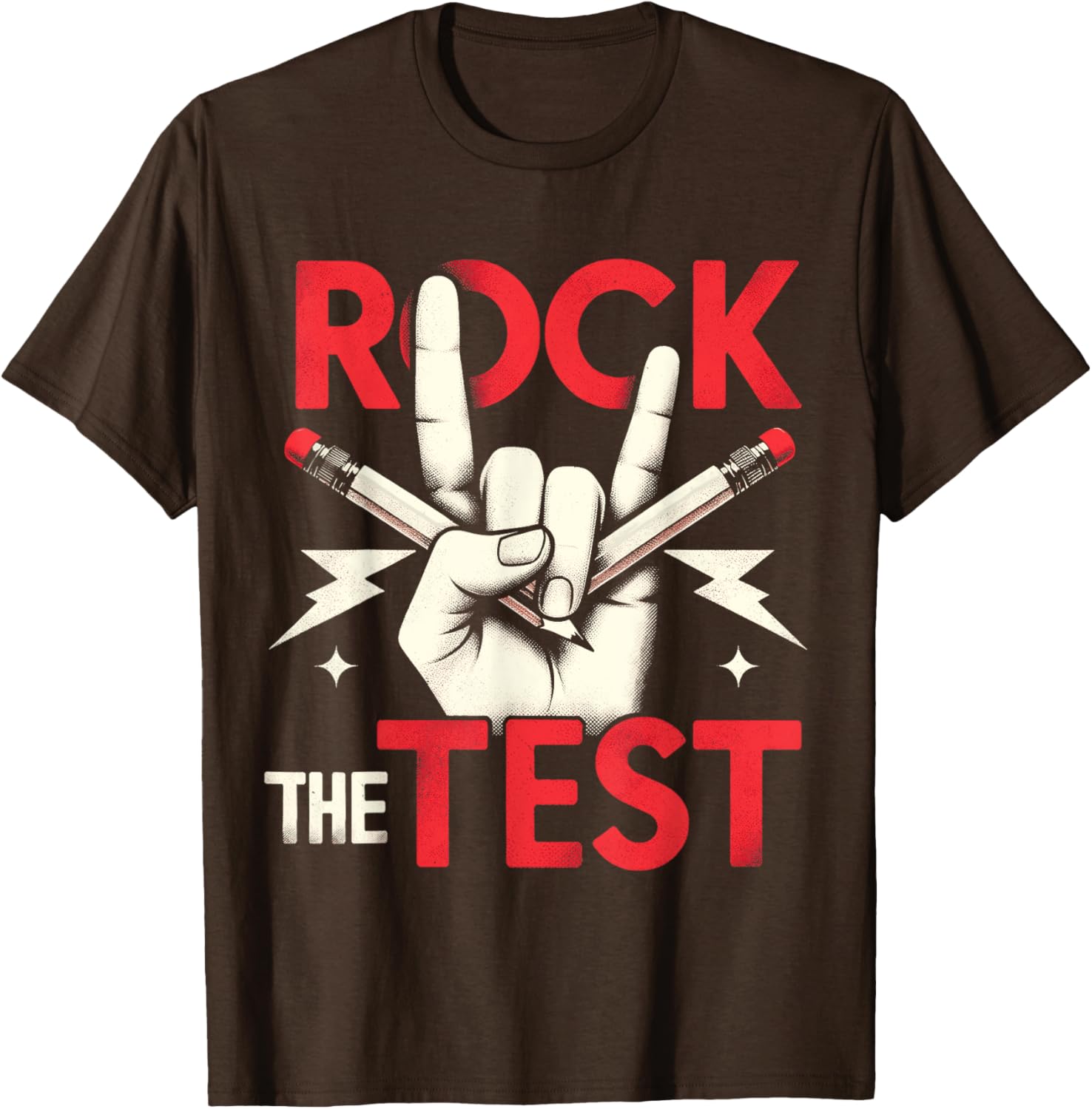 Testing Day Rock The Test Rock Music Teacher Student T-Shirt