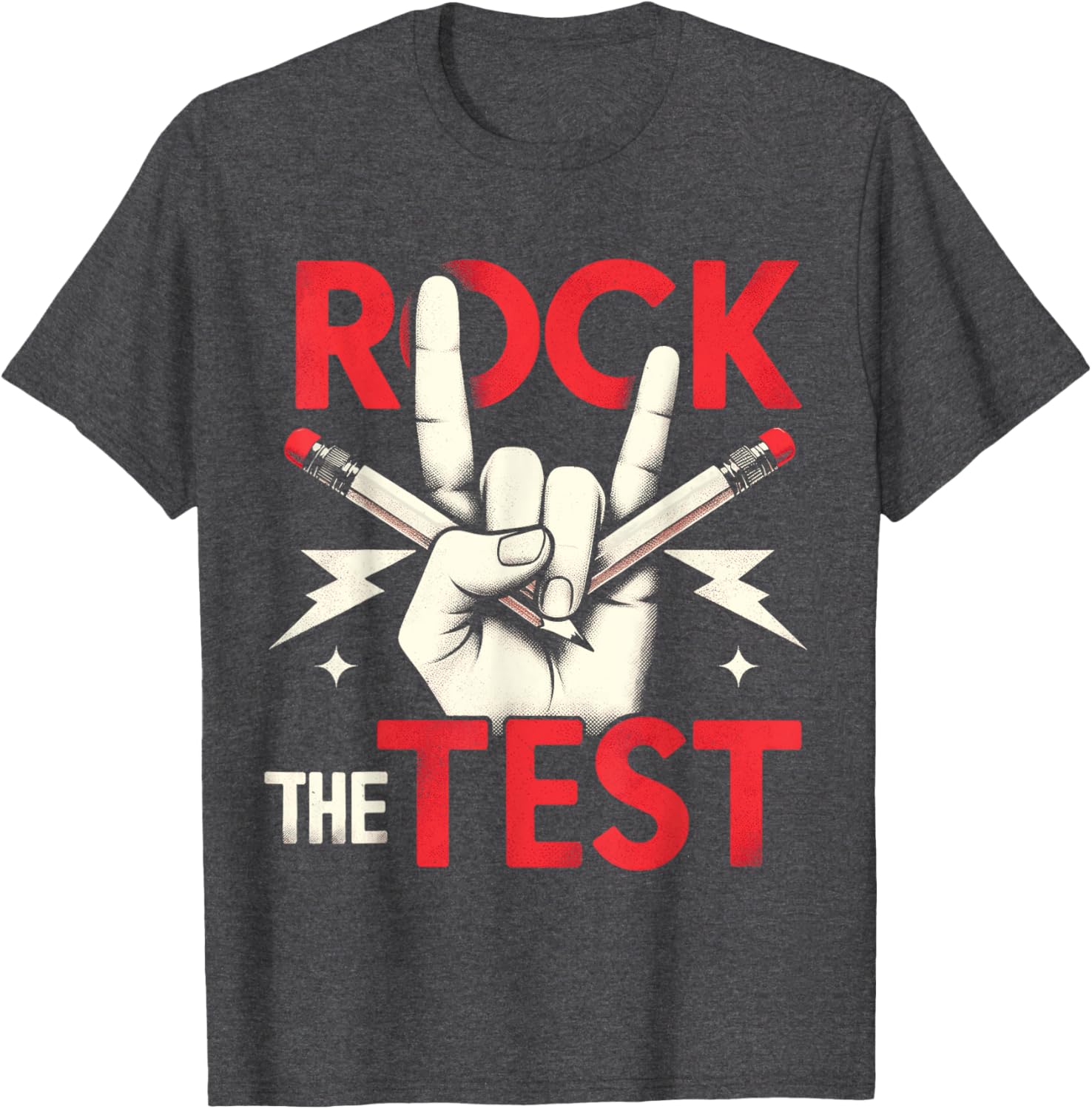 Testing Day Rock The Test Rock Music Teacher Student T-Shirt