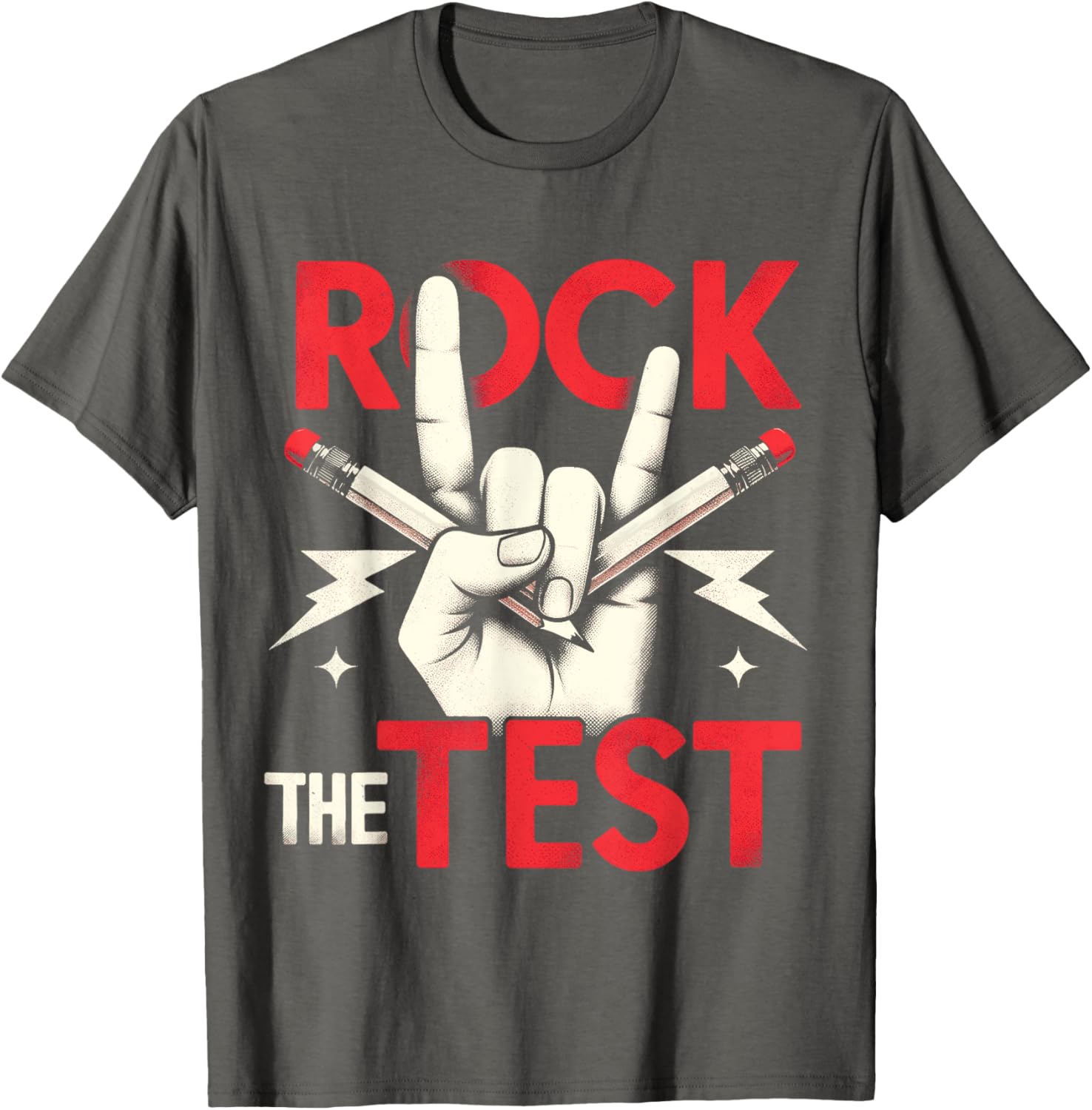 Testing Day Rock The Test Rock Music Teacher Student T-Shirt