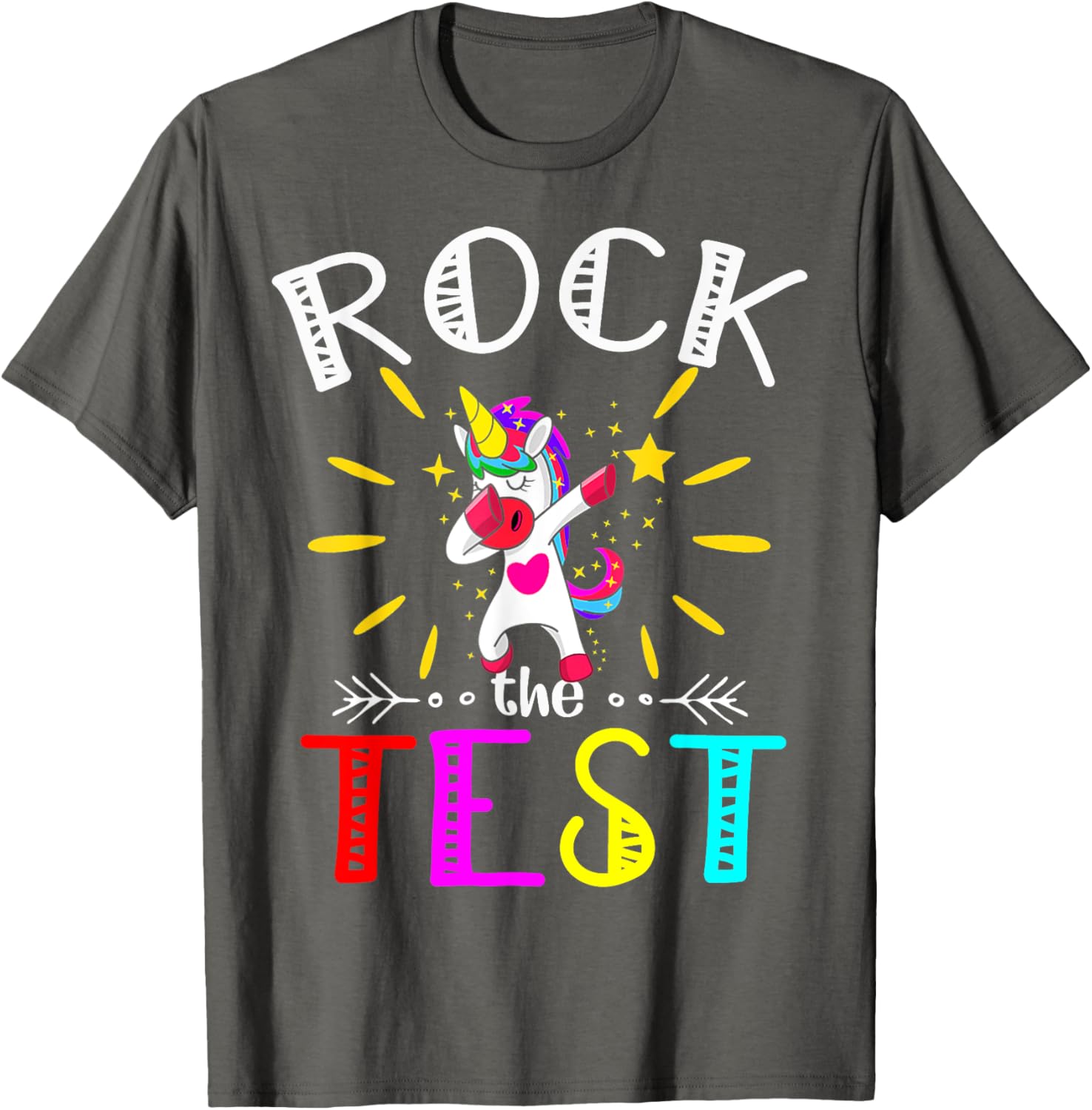 Testing Day Teacher Rock The Test Teaching Students Teachers T-Shirt
