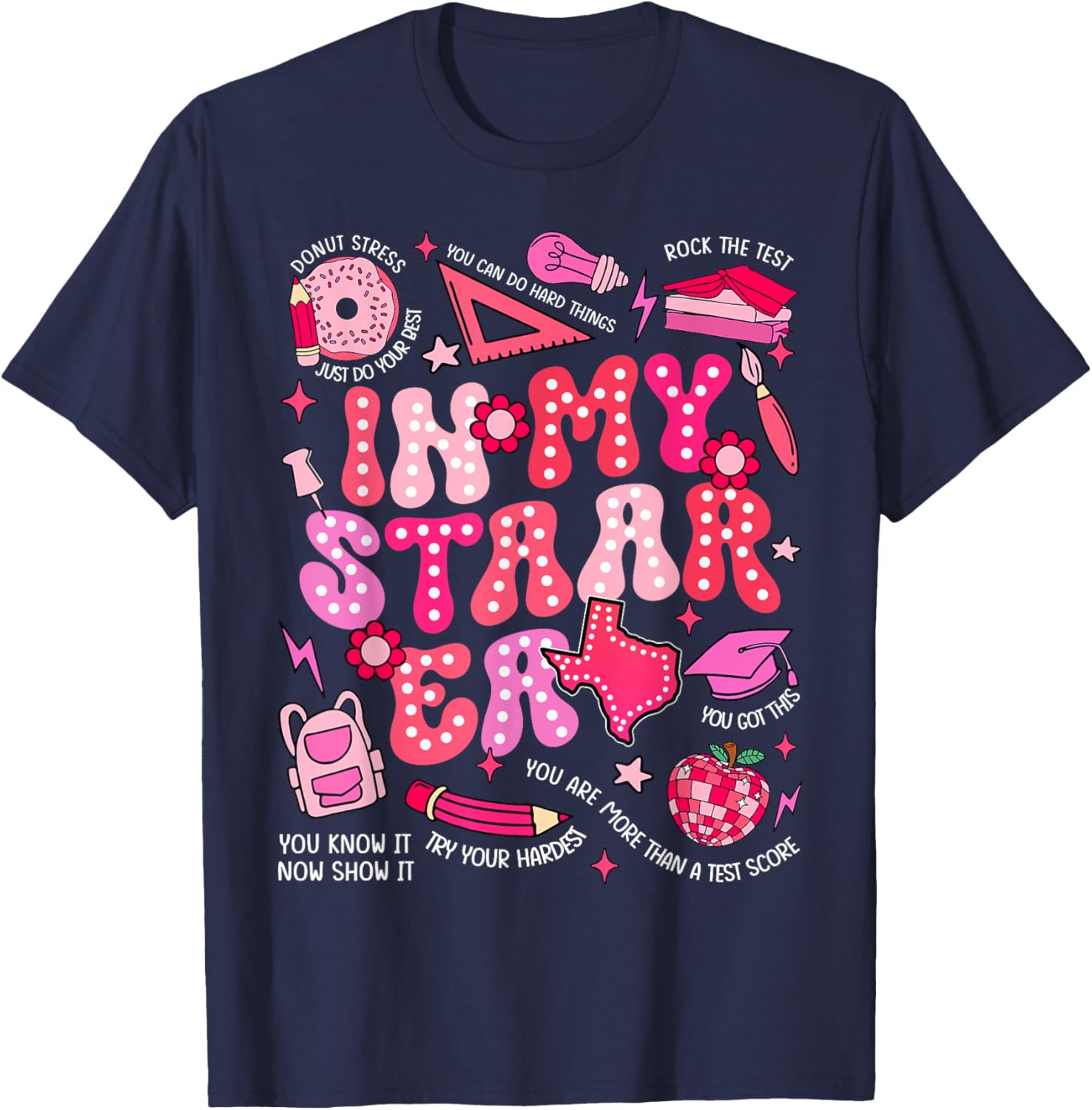 Testing Test Day In My Staar Era Motivational Boy Girl Kid T-Shirt