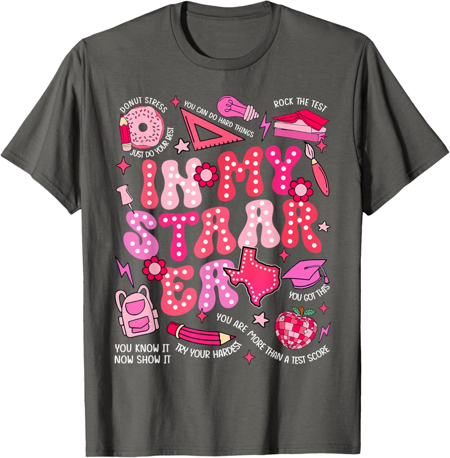 Testing Test Day In My Staar Era Motivational Boy Girl Kid T-Shirt