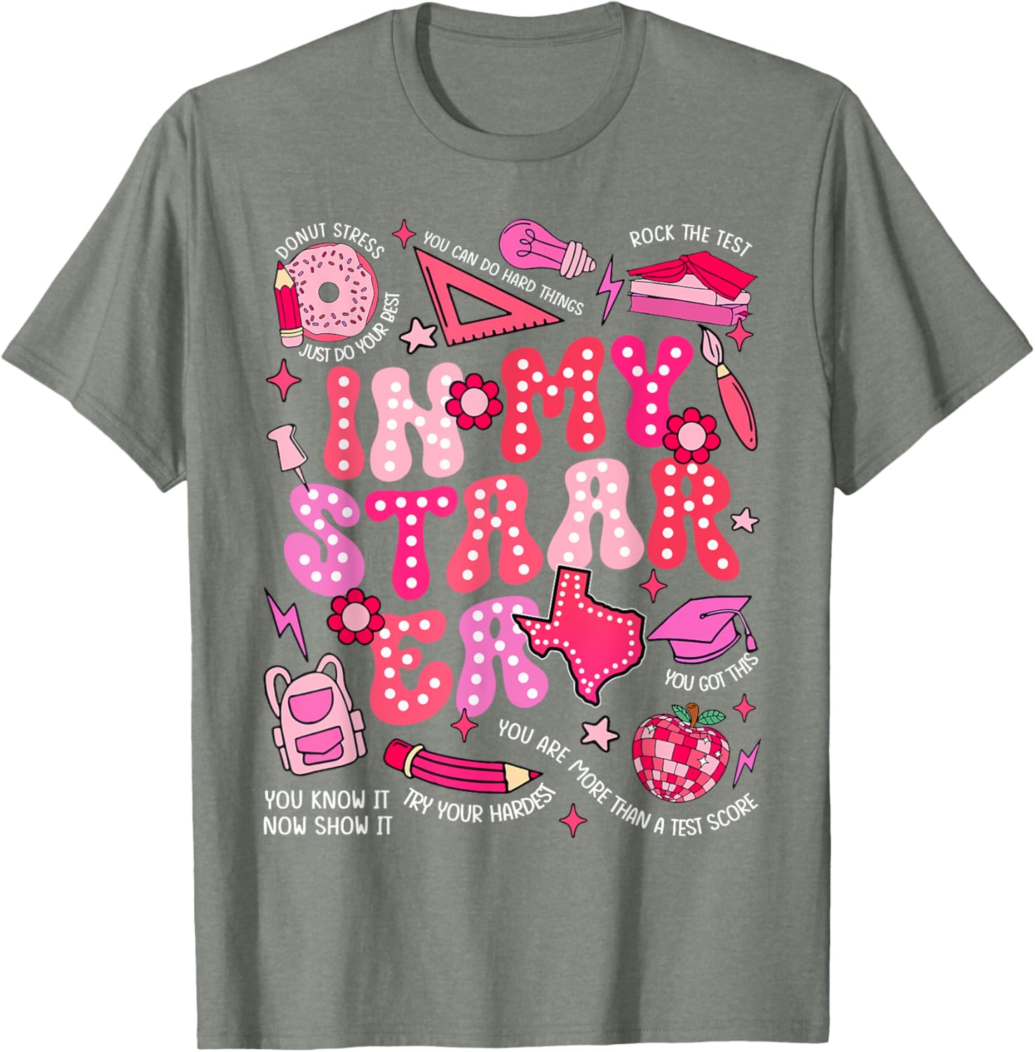 Testing Test Day In My Staar Era Motivational Boy Girl Kid T-Shirt