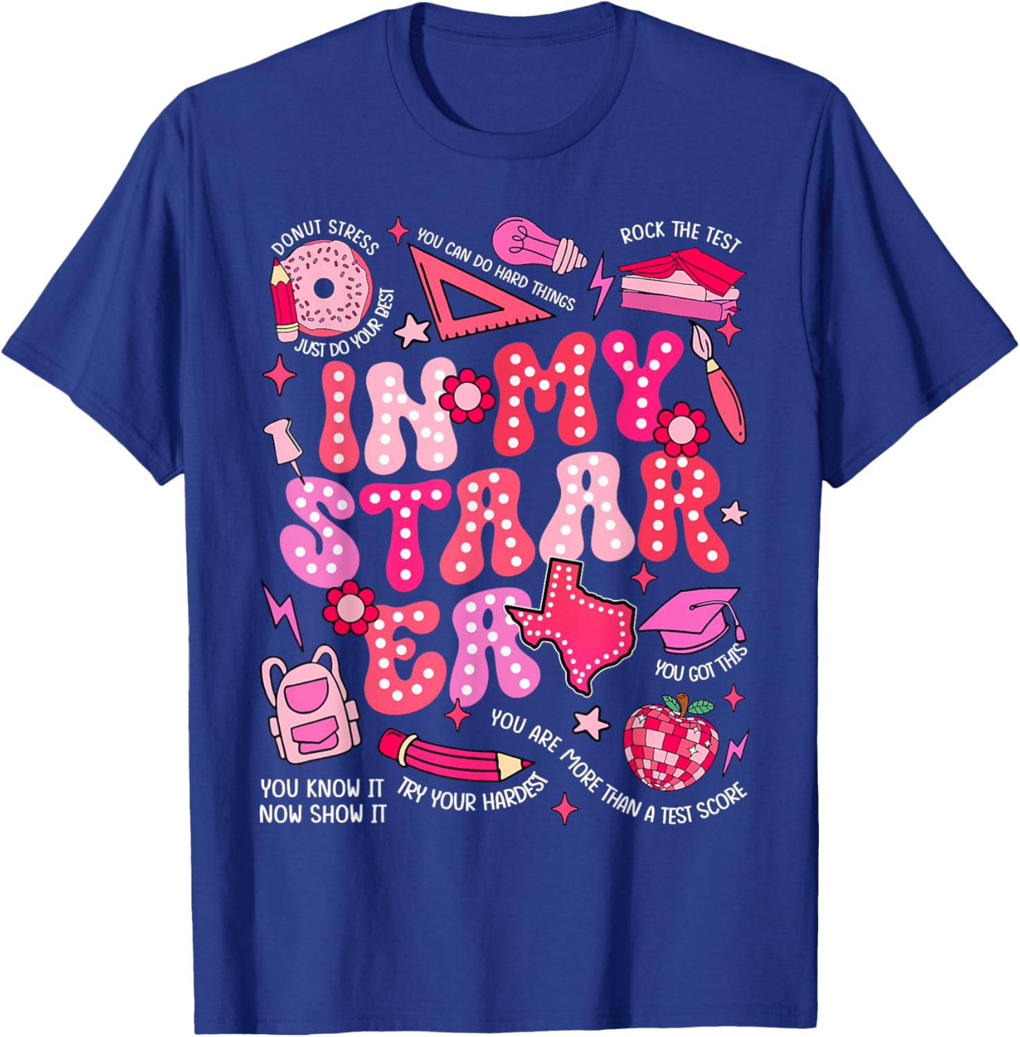 Testing Test Day In My Staar Era Motivational Boy Girl Kid T-Shirt