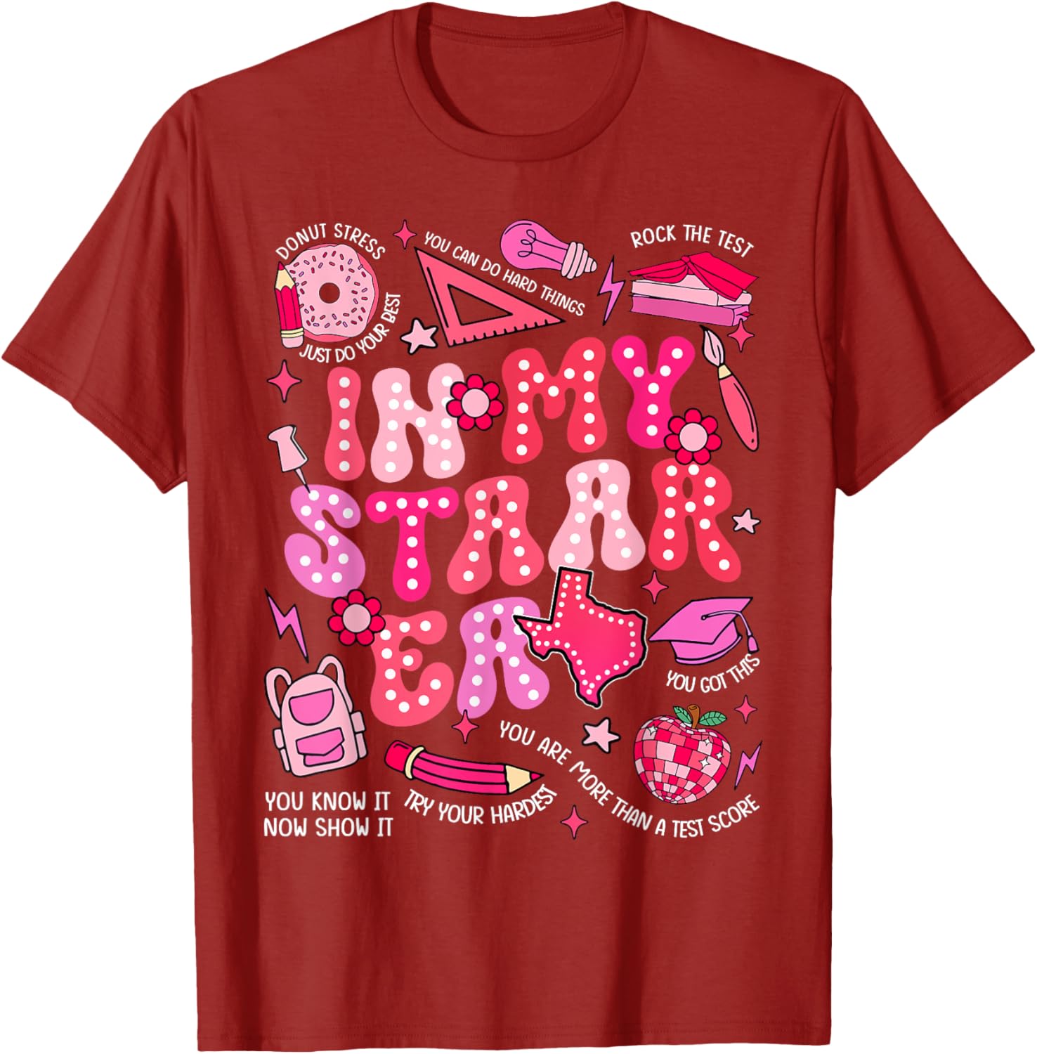 Testing Test Day In My Staar Era Motivational Boy Girl Kid T-Shirt