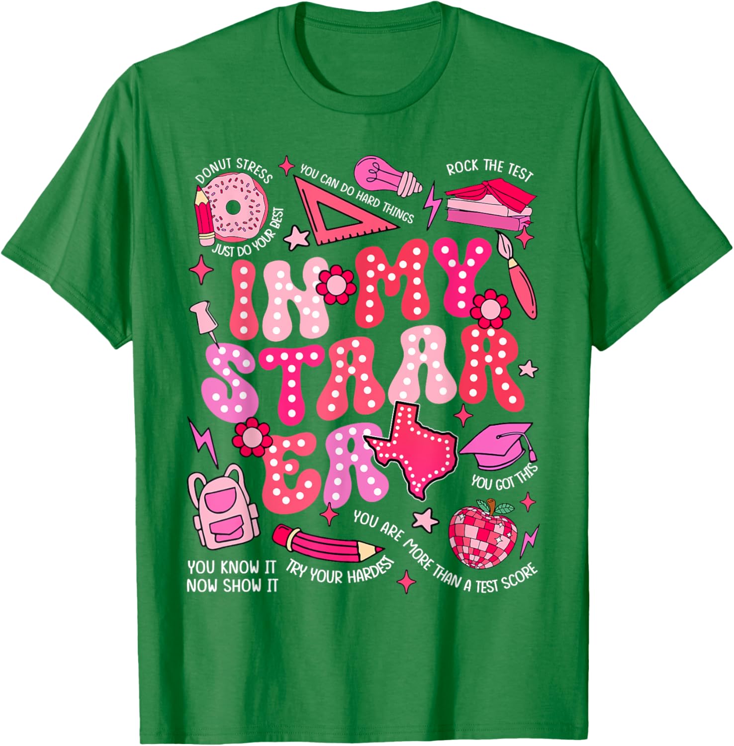 Testing Test Day In My Staar Era Motivational Boy Girl Kid T-Shirt