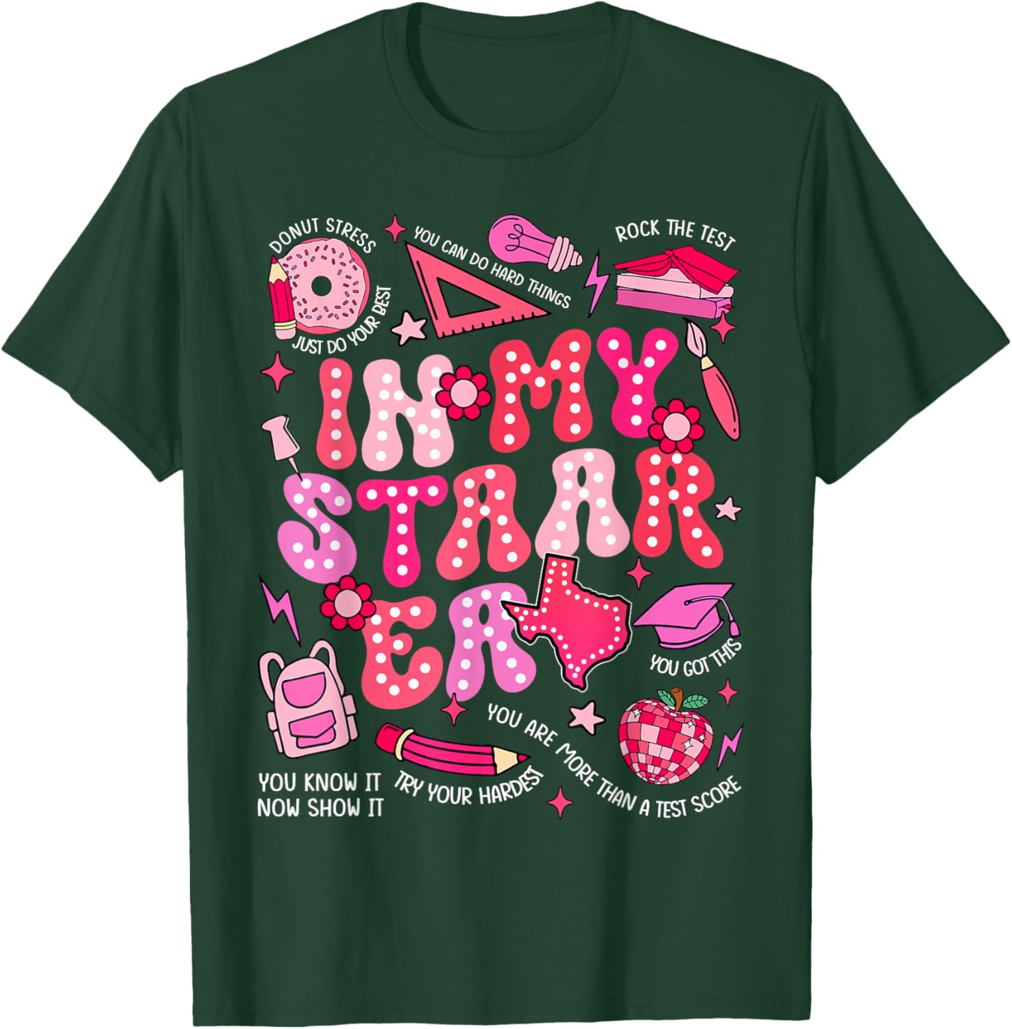 Testing Test Day In My Staar Era Motivational Boy Girl Kid T-Shirt