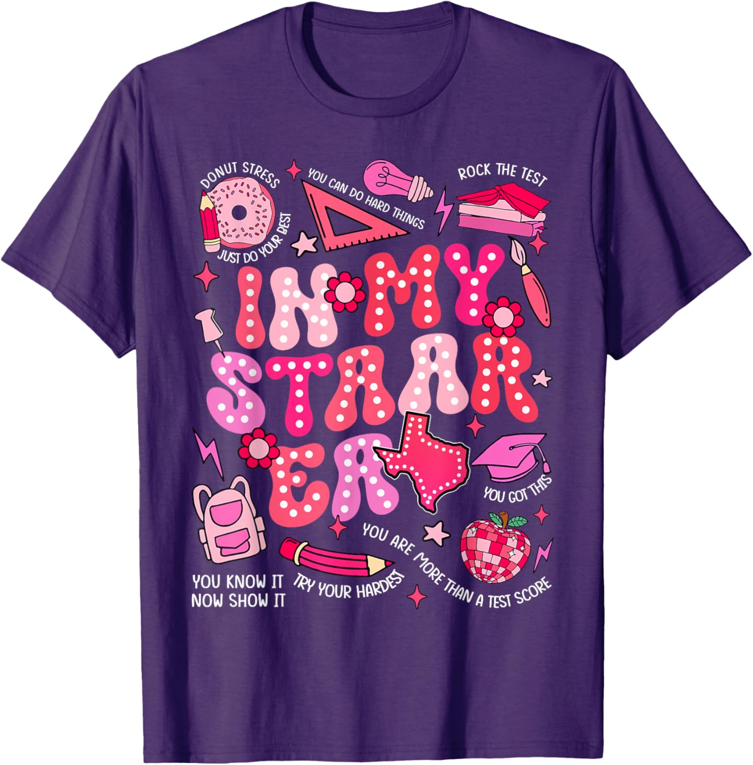 Testing Test Day In My Staar Era Motivational Boy Girl Kid T-Shirt