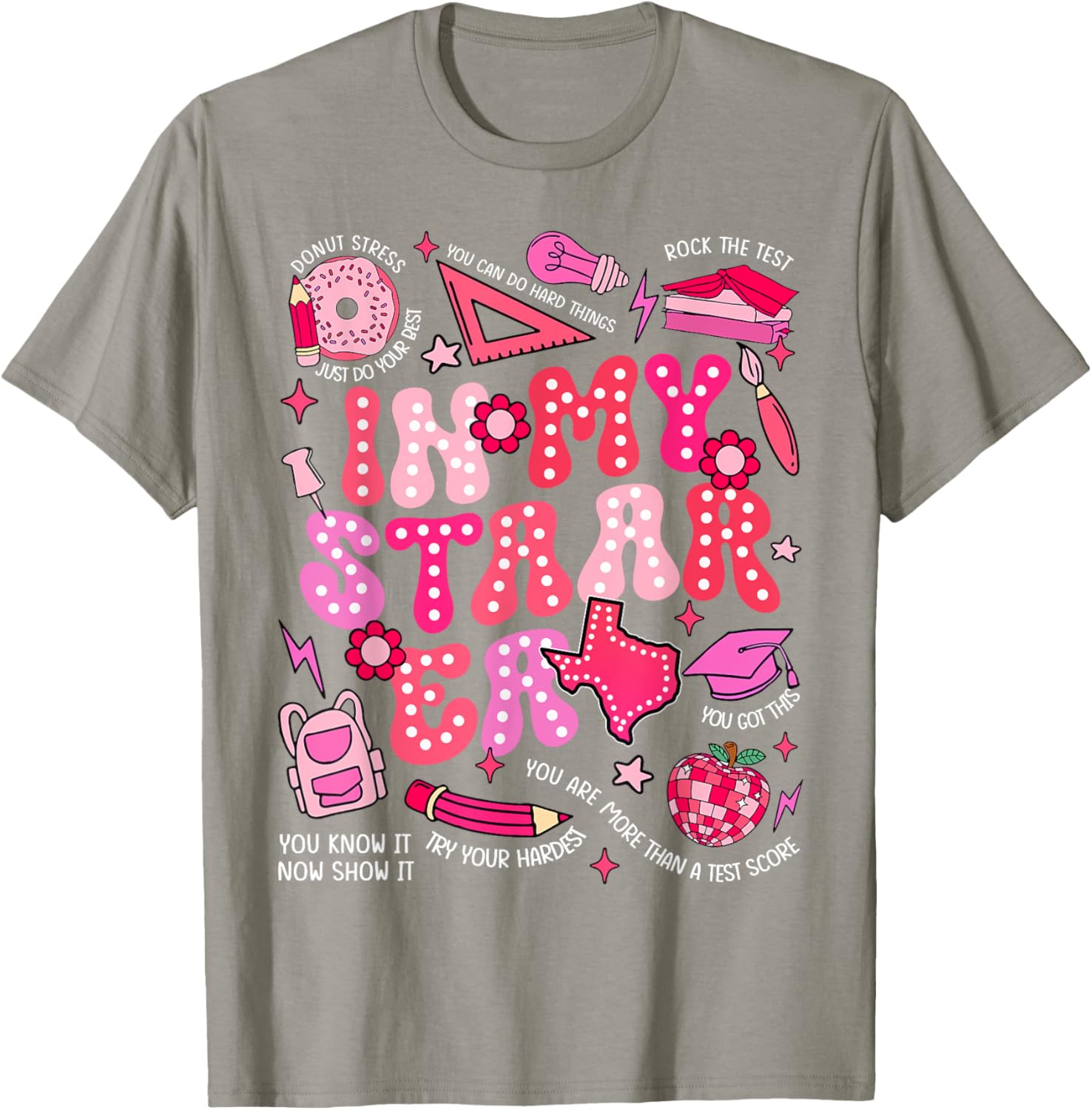 Testing Test Day In My Staar Era Motivational Boy Girl Kid T-Shirt